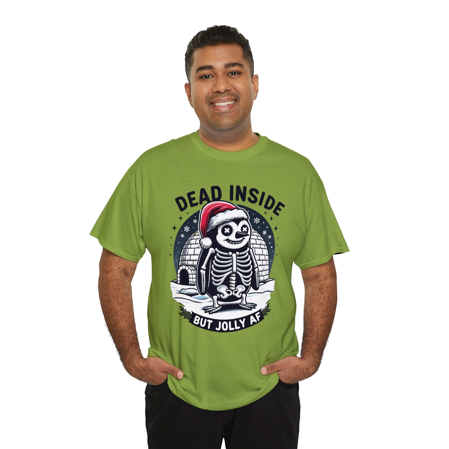 Jolly AF Penguin Unisex Heavy Cotton Tee