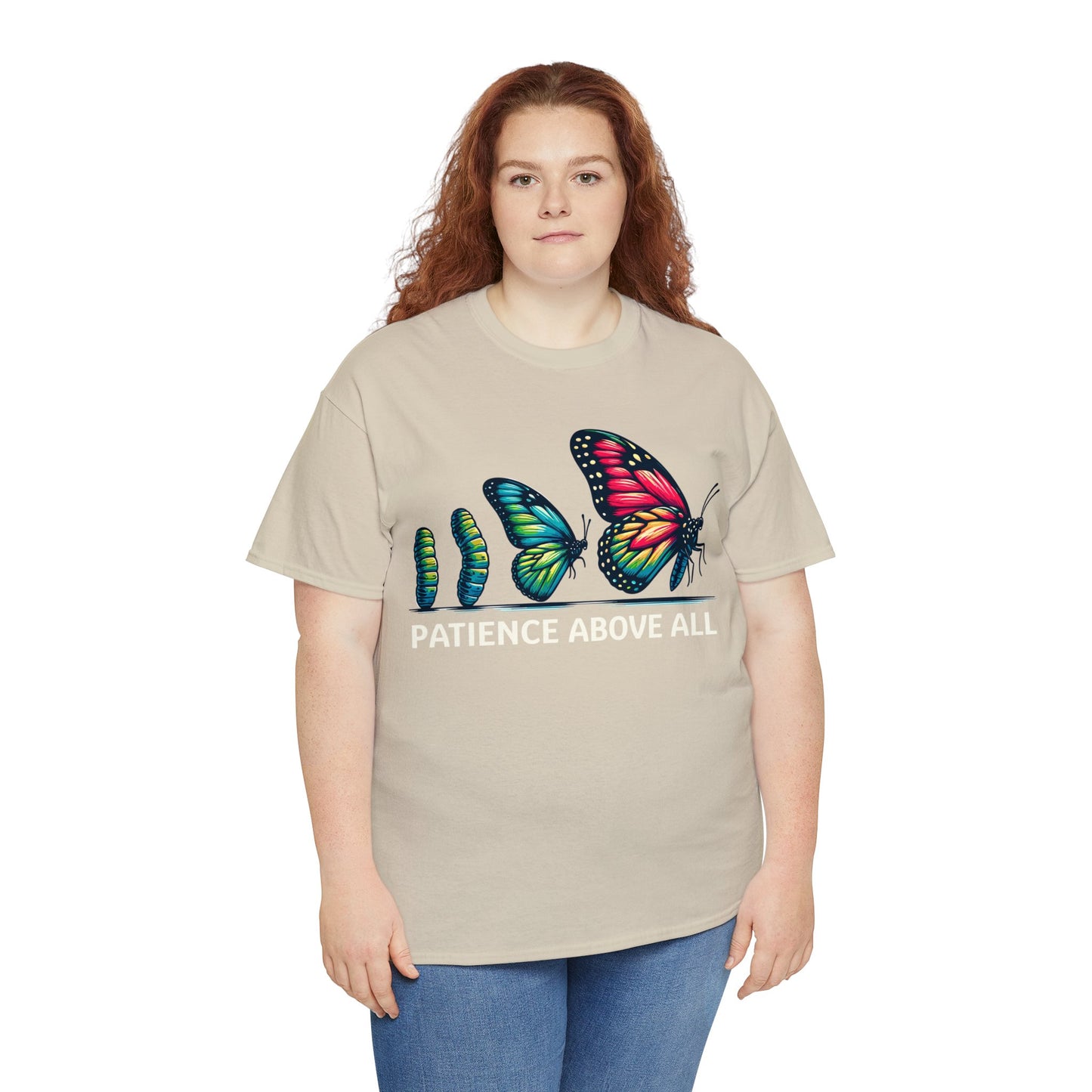 Patience Above All Butterfly Cotton Tee T-Shirt