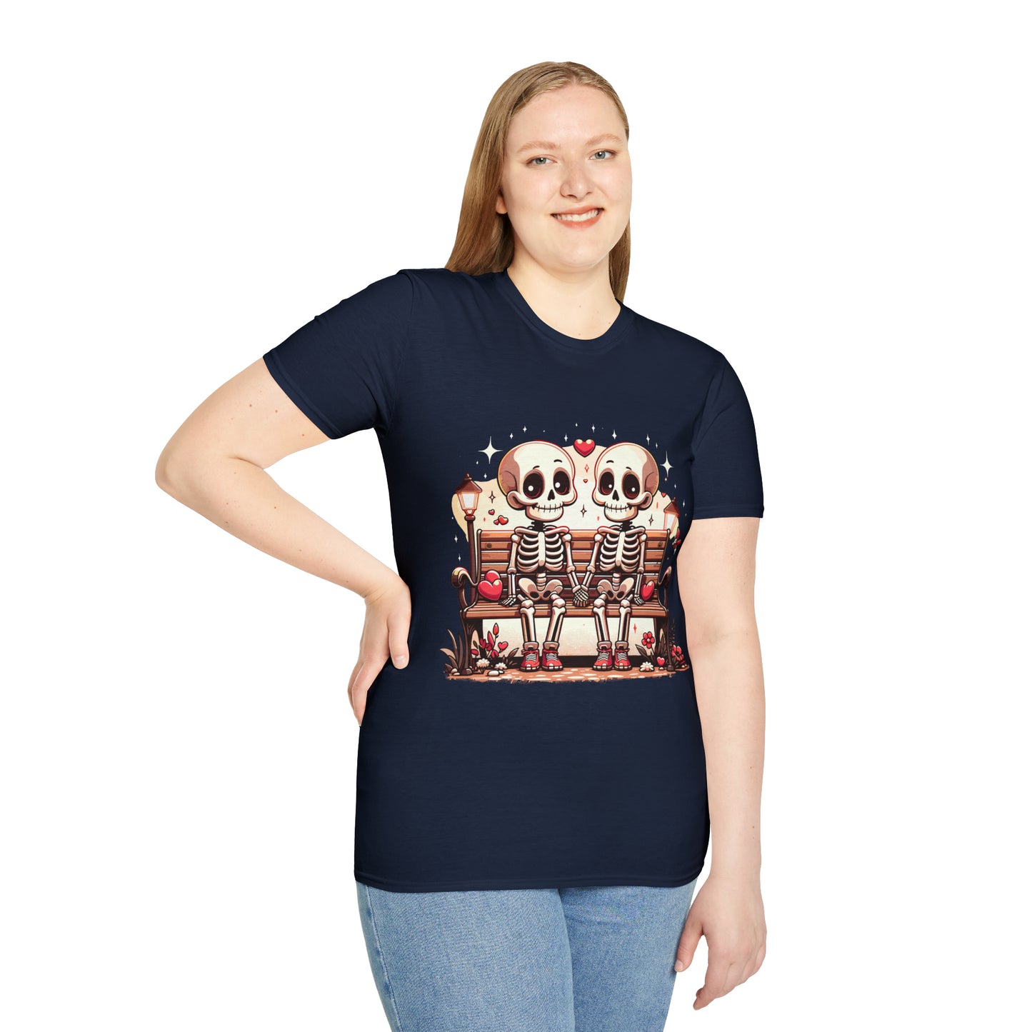 Skeletons in Love Softstyle T-Shirt