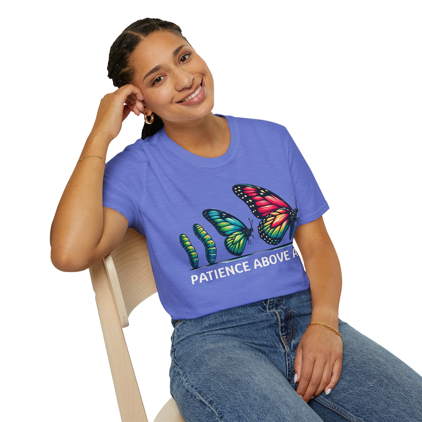 Patience Above All Butterfly Softstyle T-Shirt