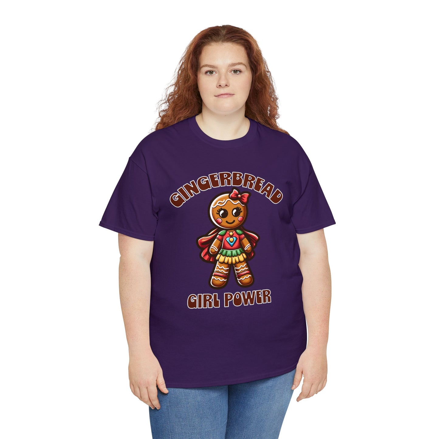 Gingerbread Girl Power Cotton T-Shirt