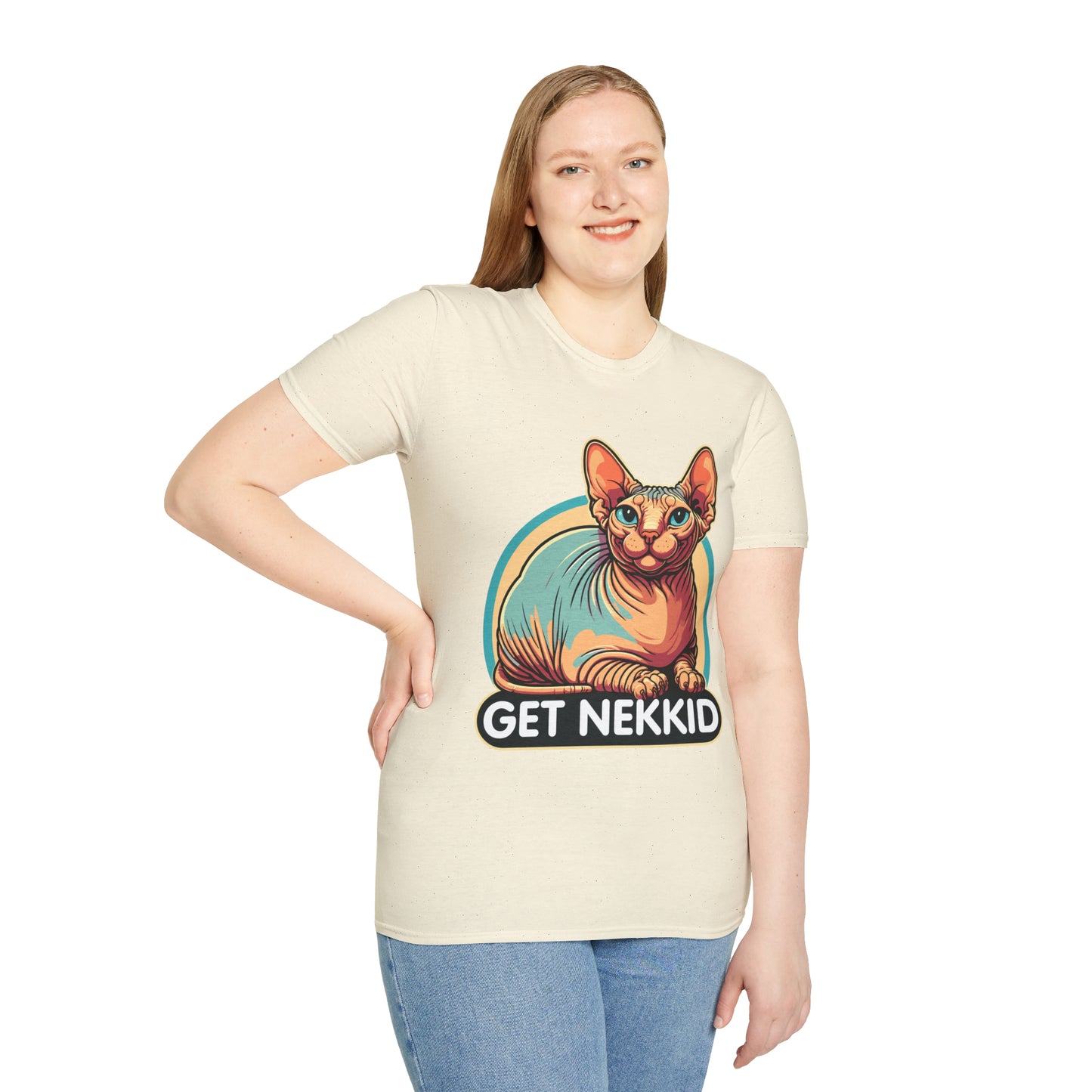 Get Nekkid Sphynx Softstyle T-Shirt