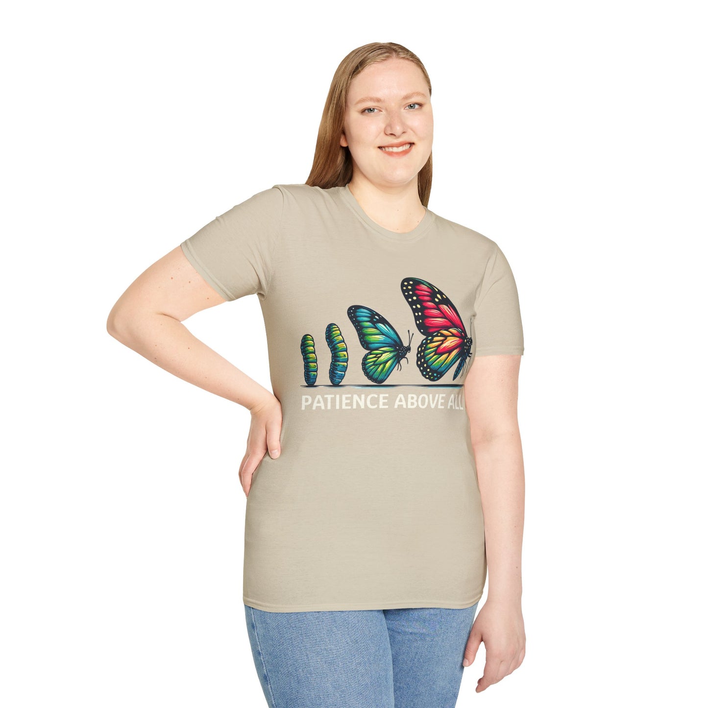 Patience Above All Butterfly Softstyle T-Shirt