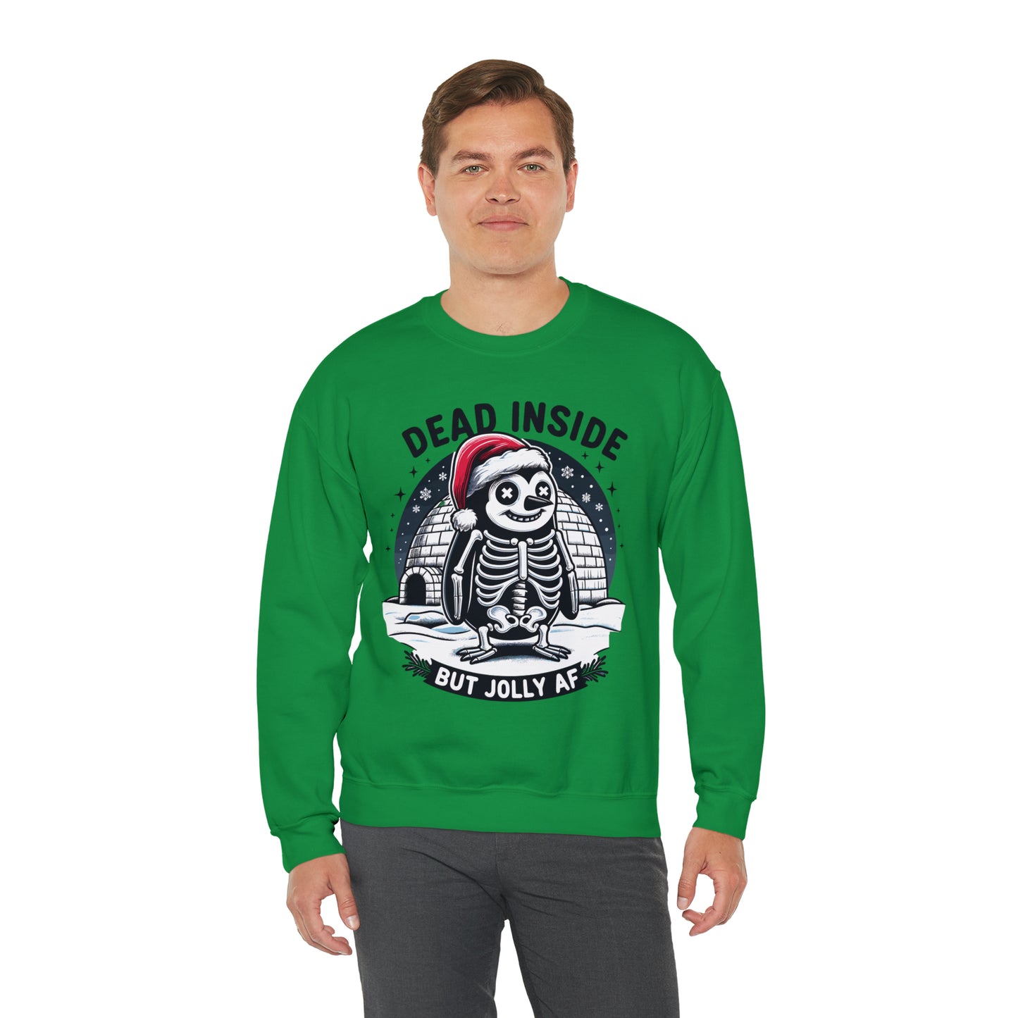 Jolly AF Penguin Unisex Heavy Blend™ Crewneck Sweatshirt