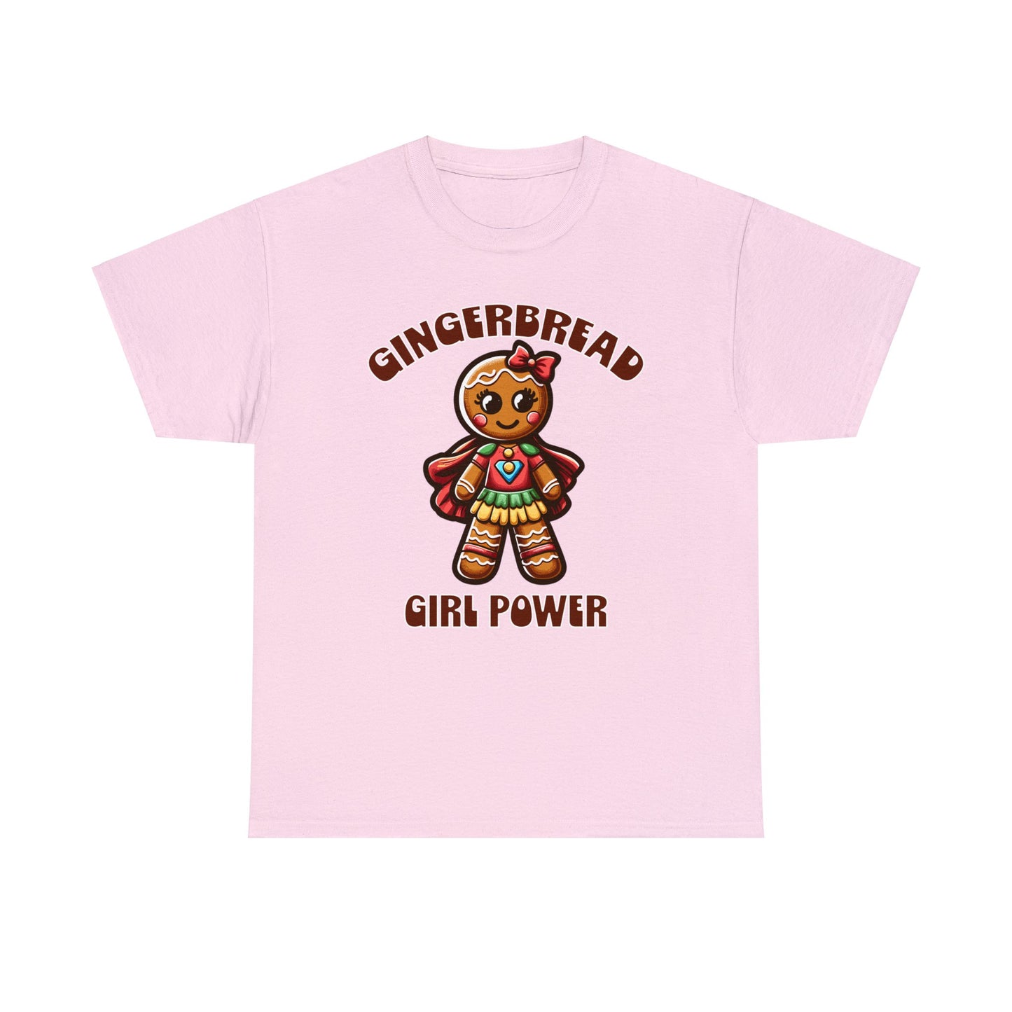 Gingerbread Girl Power Cotton T-Shirt