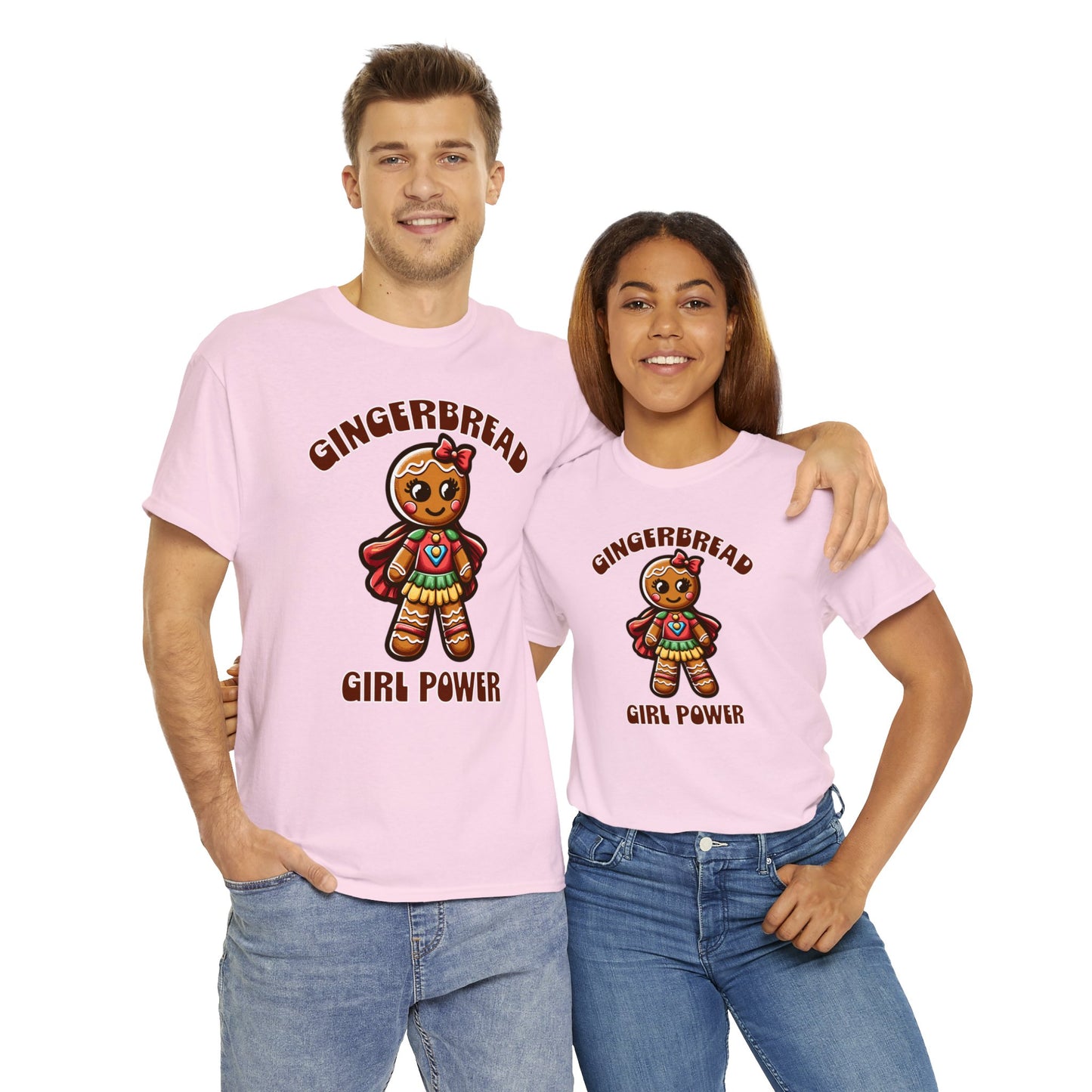 Gingerbread Girl Power Cotton T-Shirt