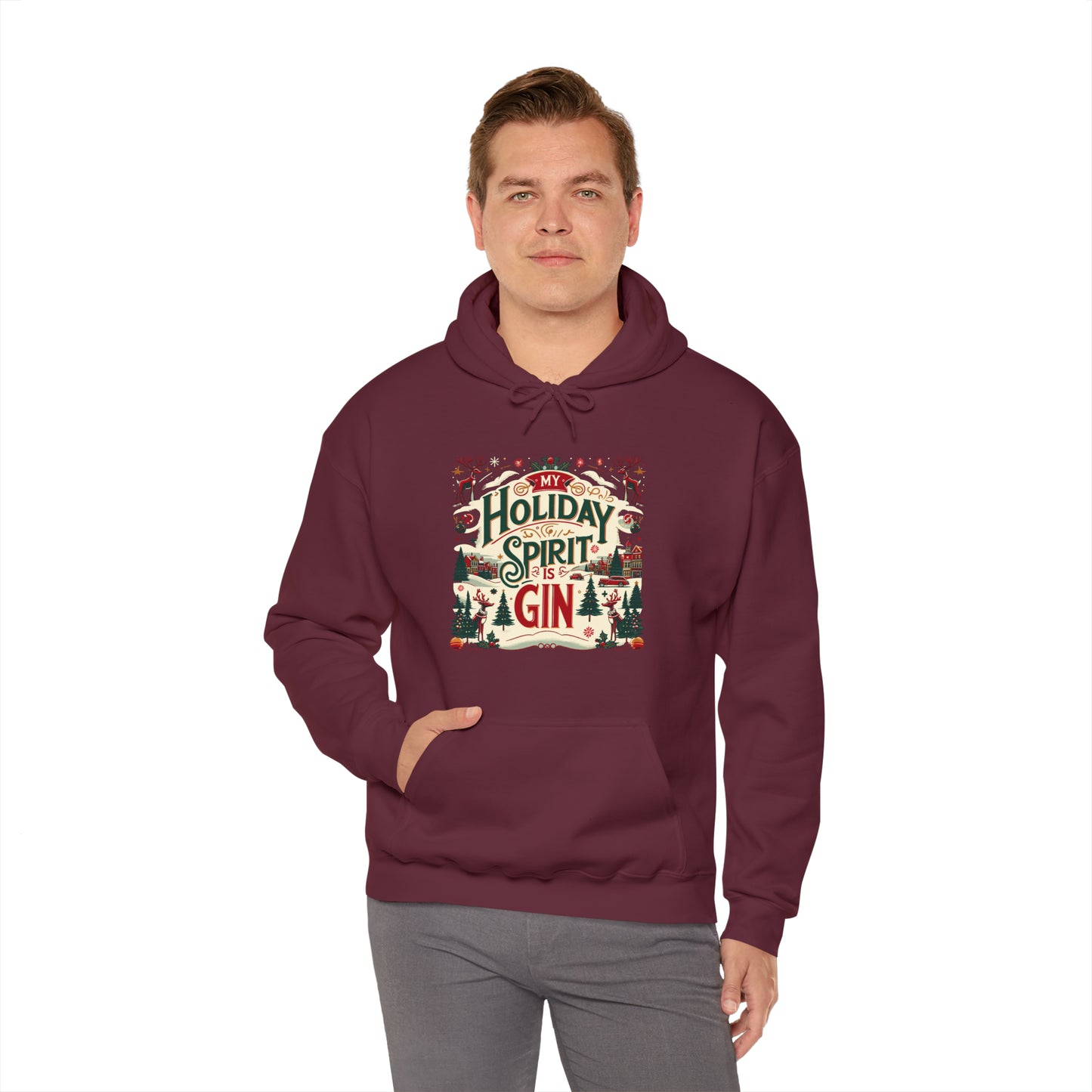 My Holiday Spirit is Gin Hooded Sweatshirt