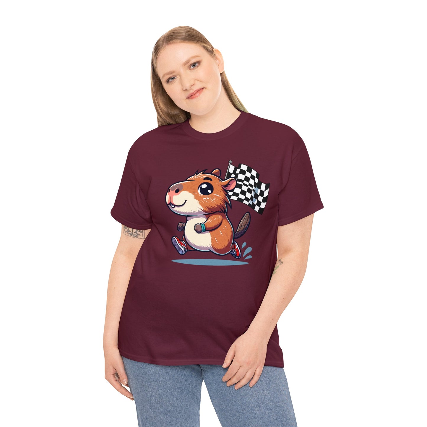 Capybara Never Did Come in Last Heavy Cotton Tee