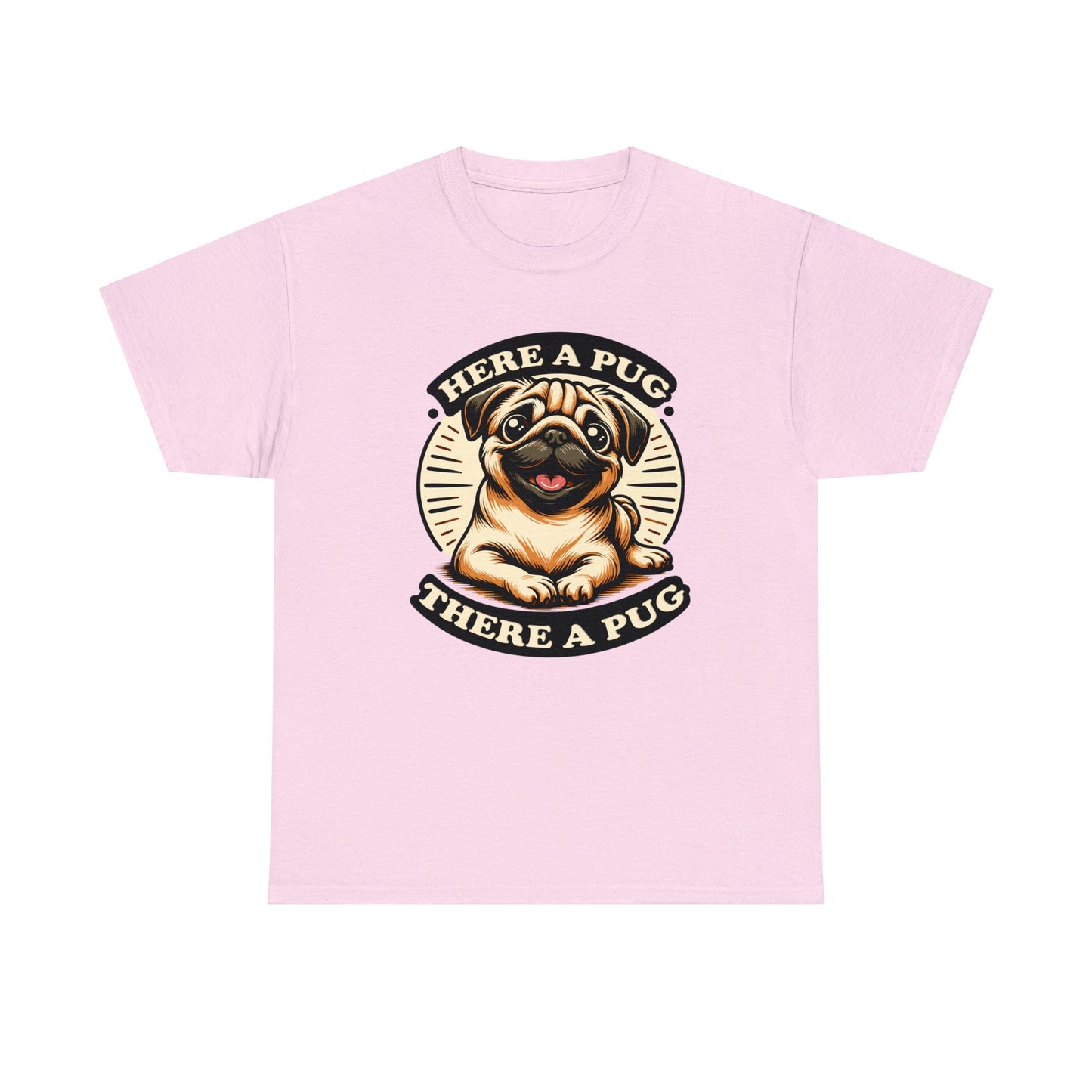 Here a Pug Heavy Cotton Tee