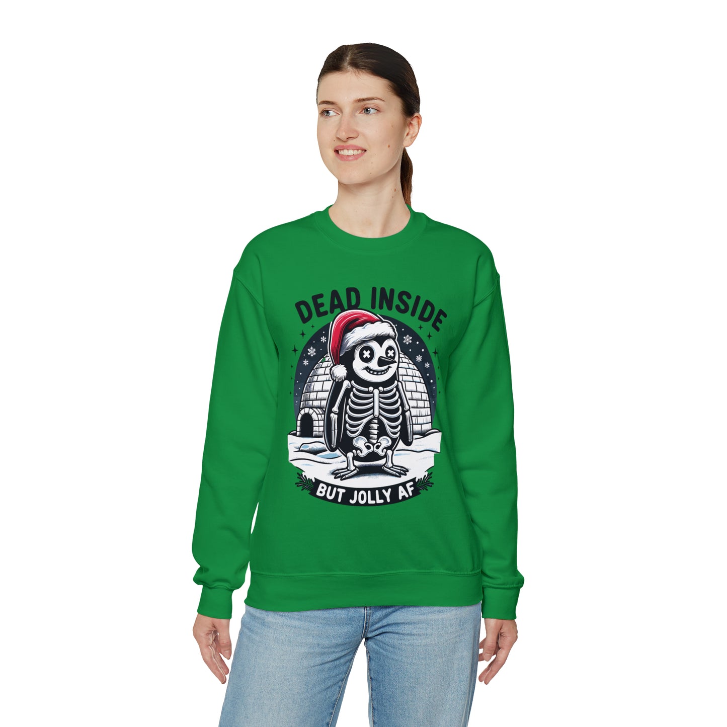 Jolly AF Penguin Unisex Heavy Blend™ Crewneck Sweatshirt