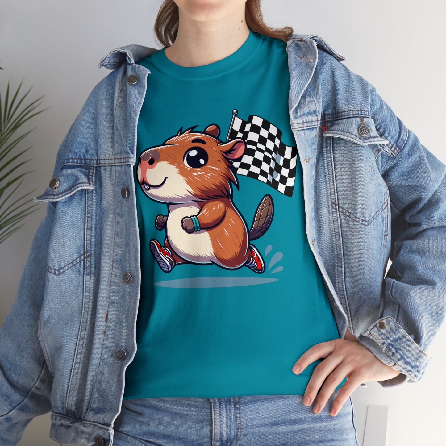 Capybara Never Did Come in Last Heavy Cotton Tee