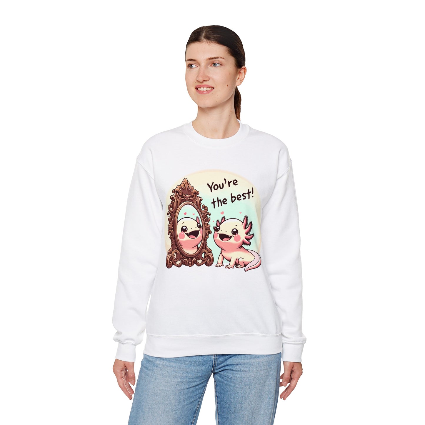 Axolotl You're the Best Crewneck Sweatshirt