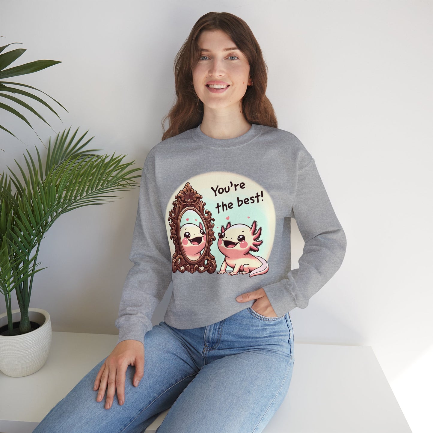 Axolotl You're the Best Crewneck Sweatshirt