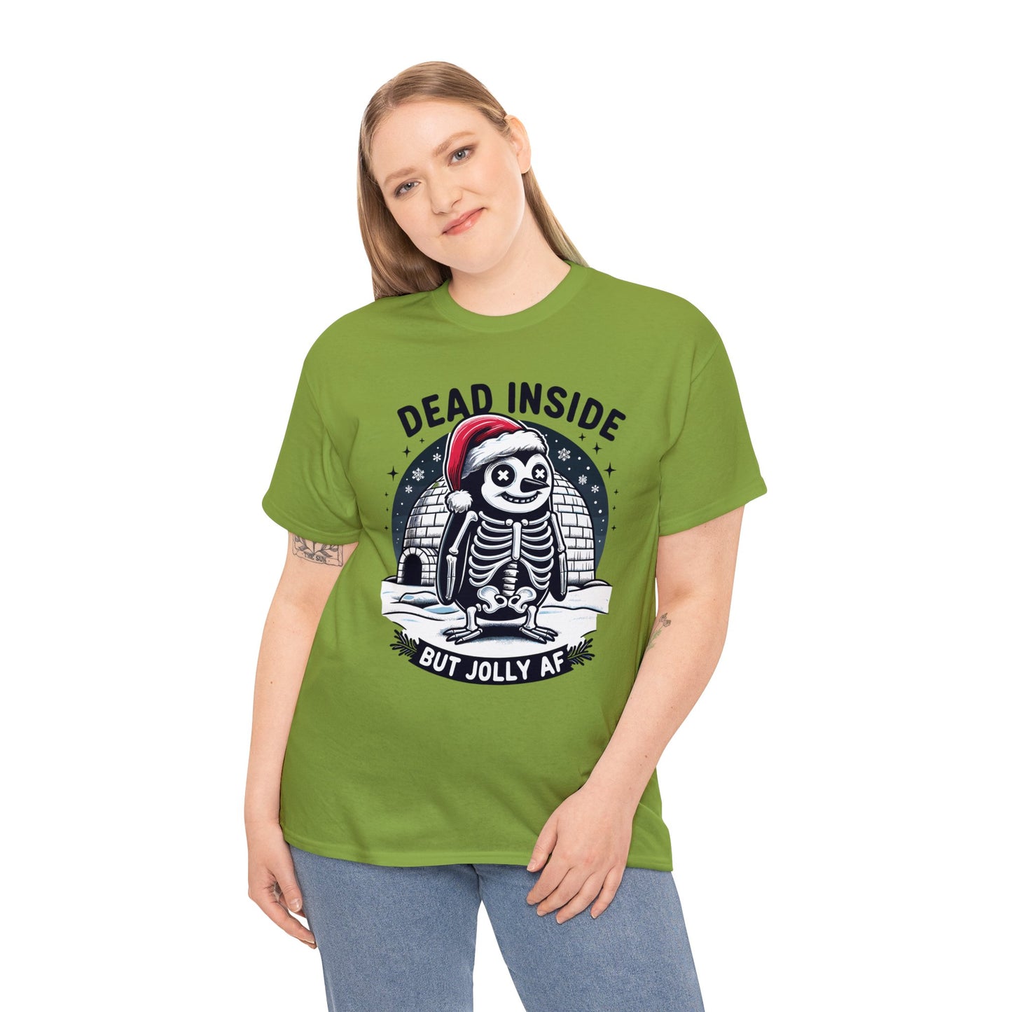 Jolly AF Penguin Unisex Heavy Cotton Tee