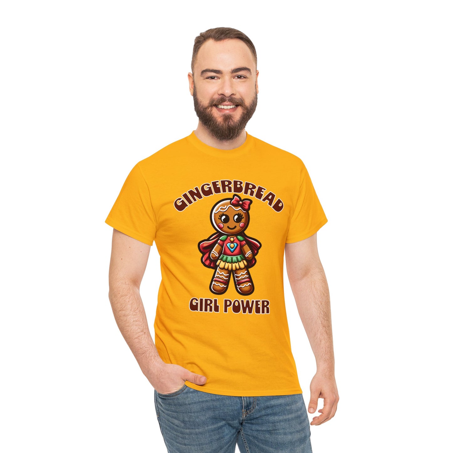 Gingerbread Girl Power Cotton T-Shirt