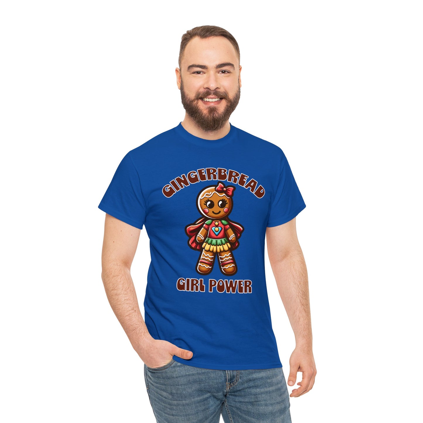 Gingerbread Girl Power Cotton T-Shirt