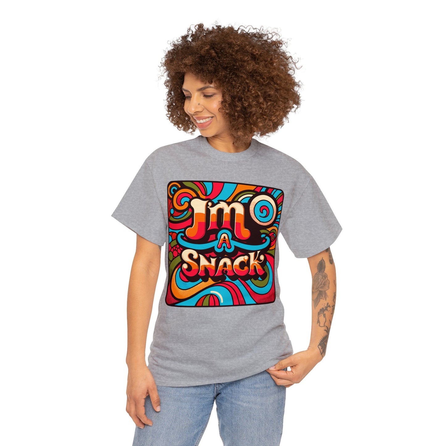 I'm a Snack Unisex Heavy Cotton Tee