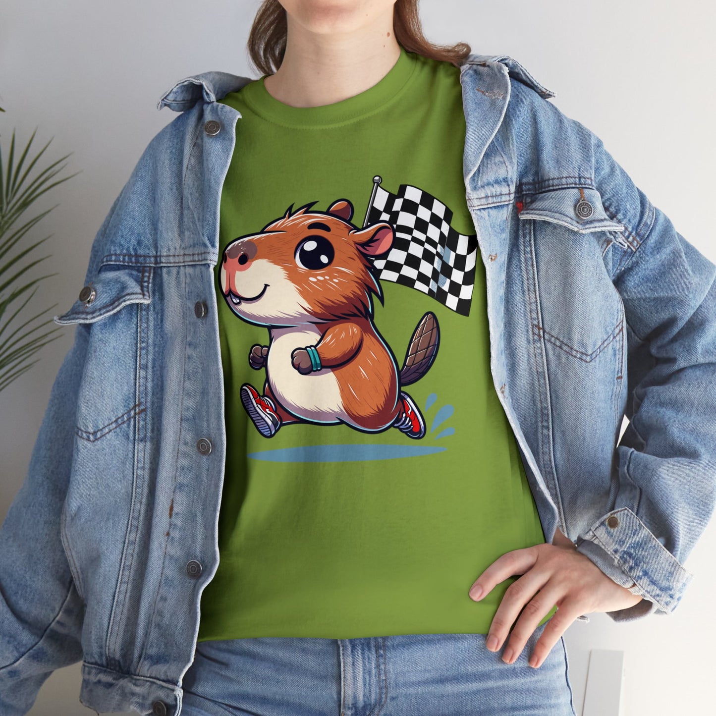 Capybara Never Did Come in Last Heavy Cotton Tee