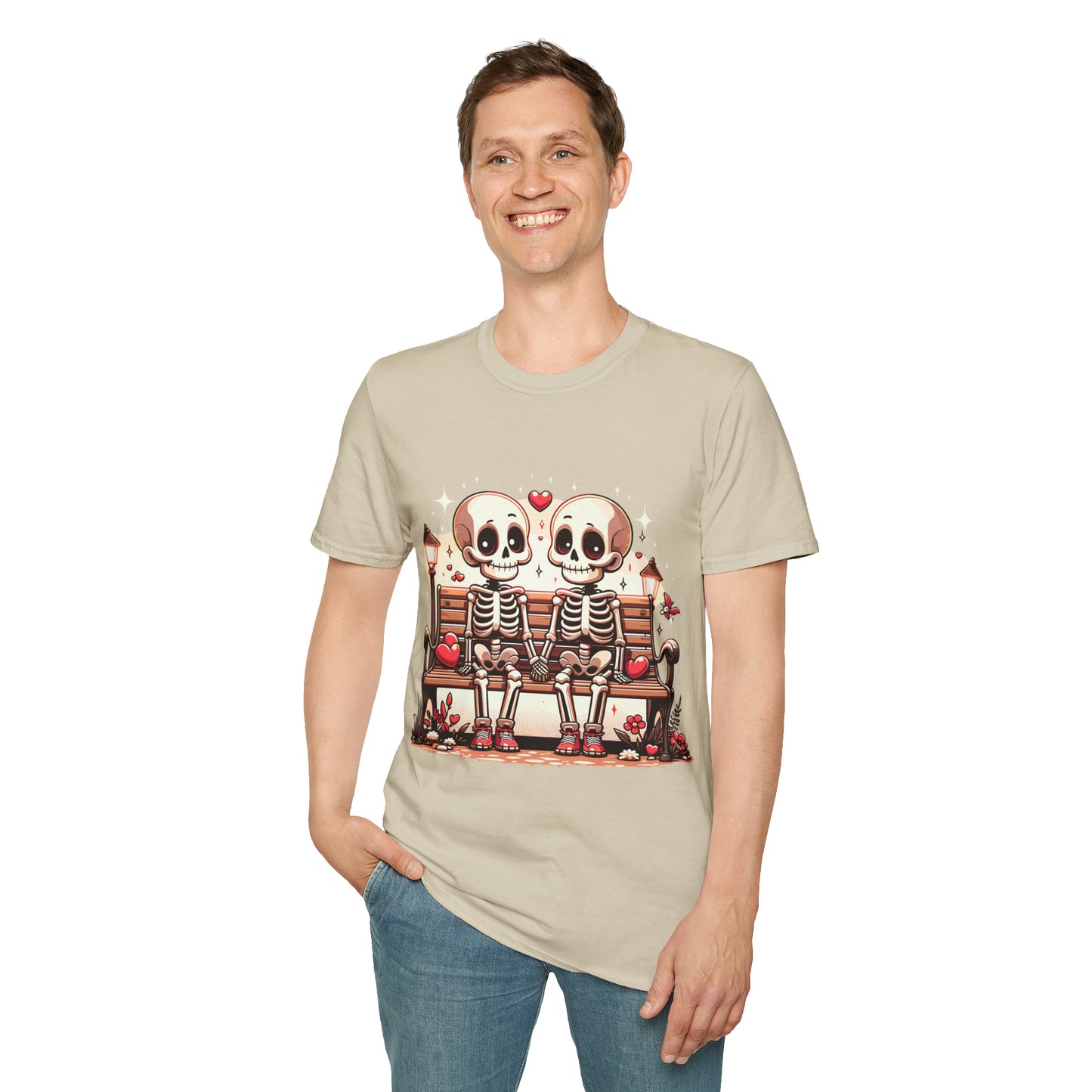 Skeletons in Love Softstyle T-Shirt