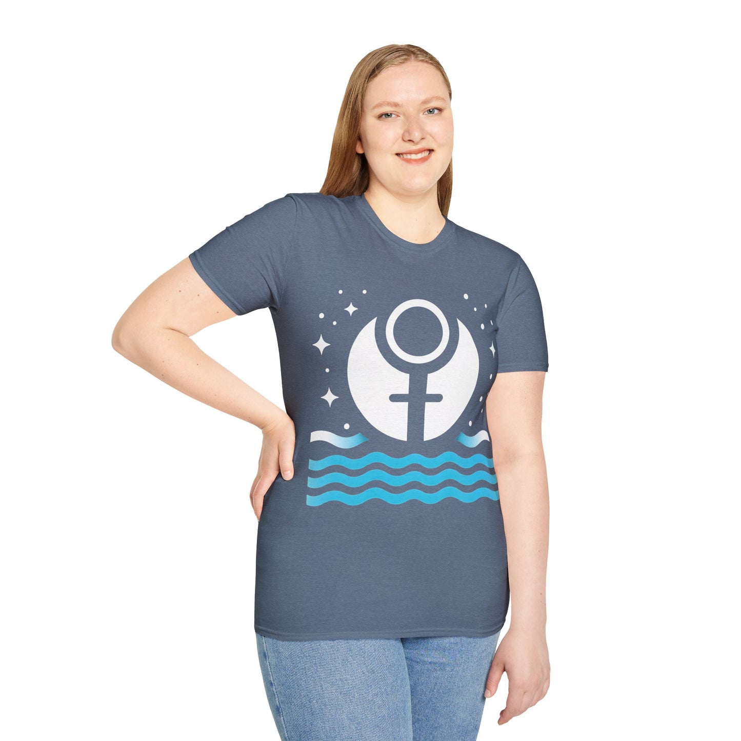 Pluto Into Aquarius Astrology T-Shirt Planet Transit Softstyle Tee Space Zodiac Constellations Night Sky