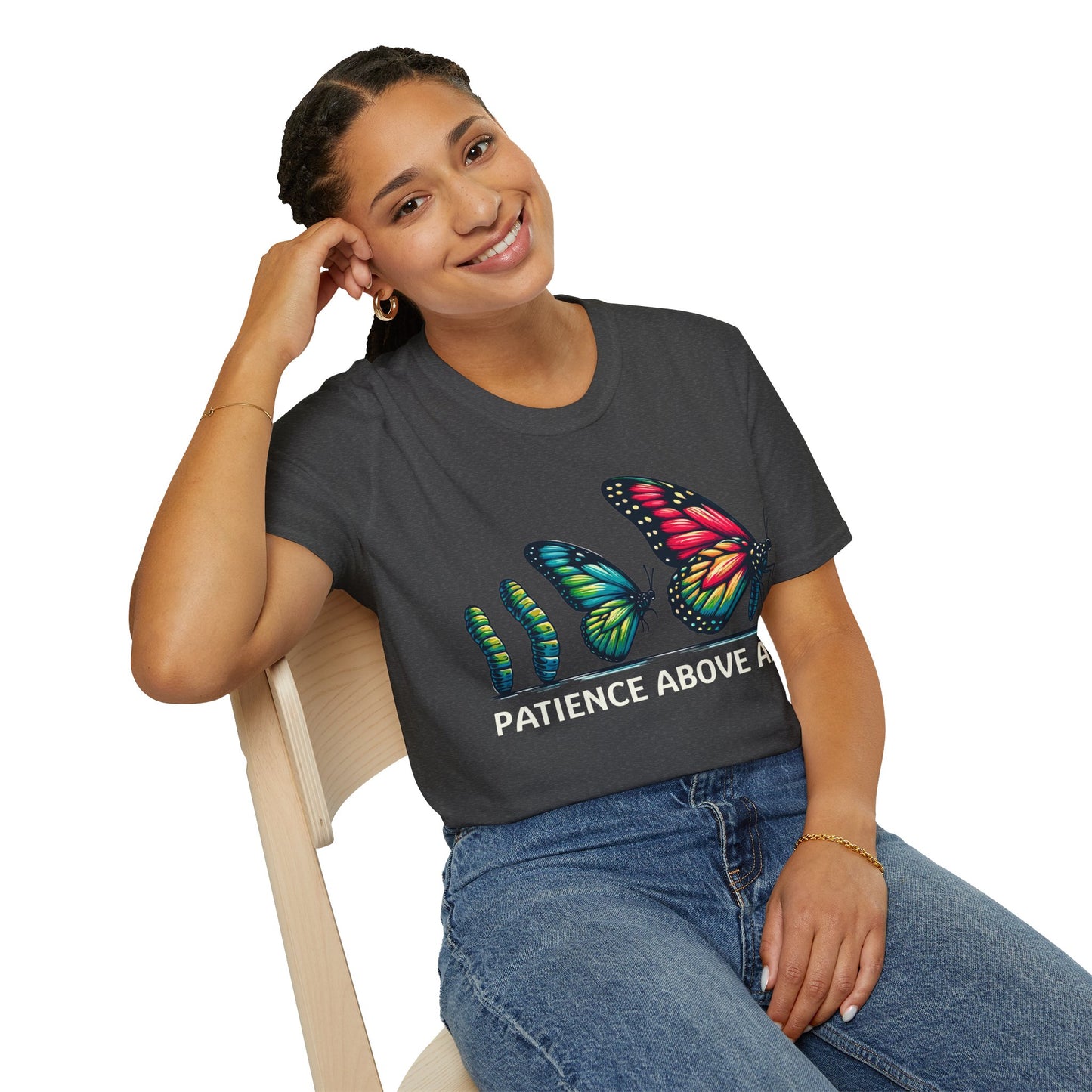 Patience Above All Butterfly Softstyle T-Shirt