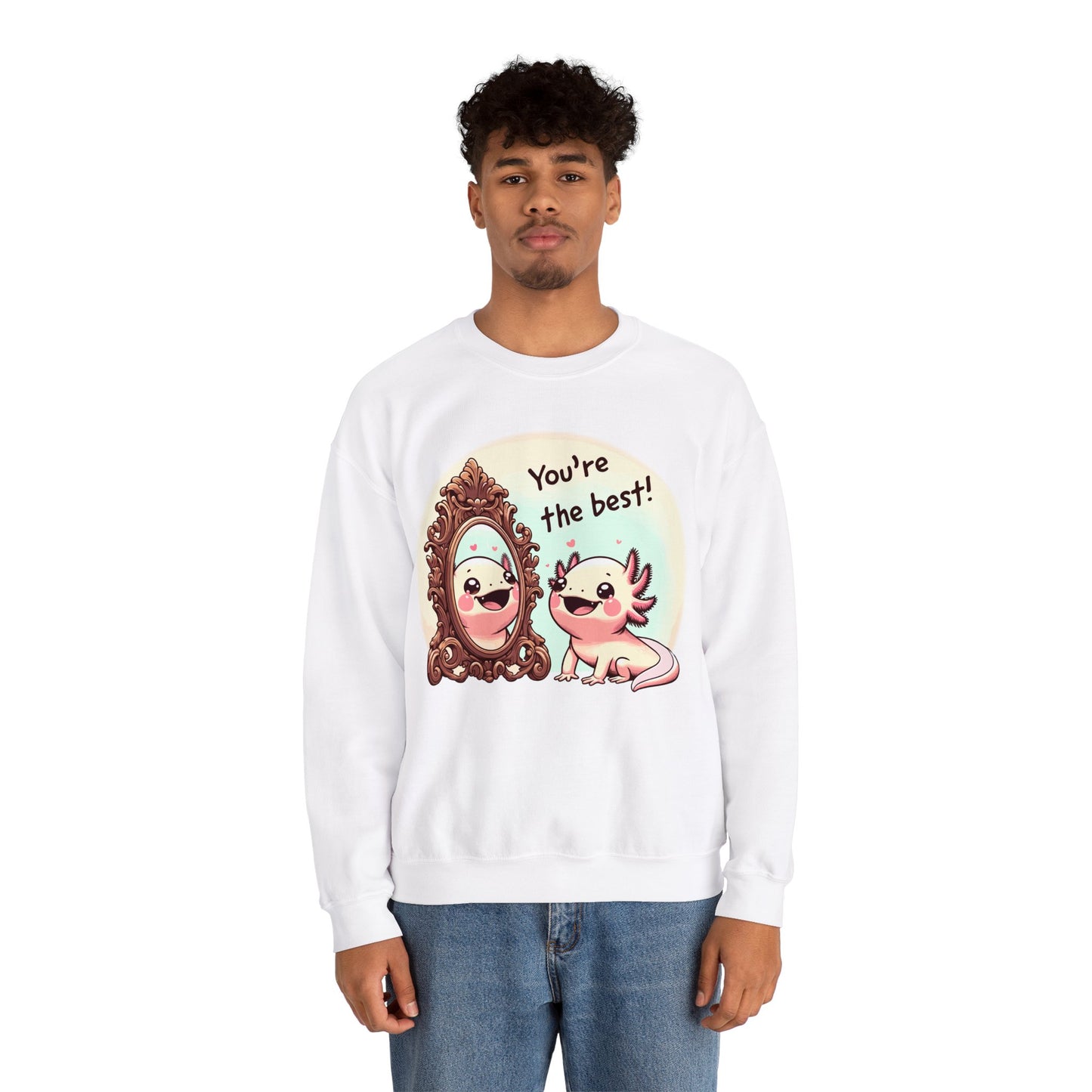 Axolotl You're the Best Crewneck Sweatshirt