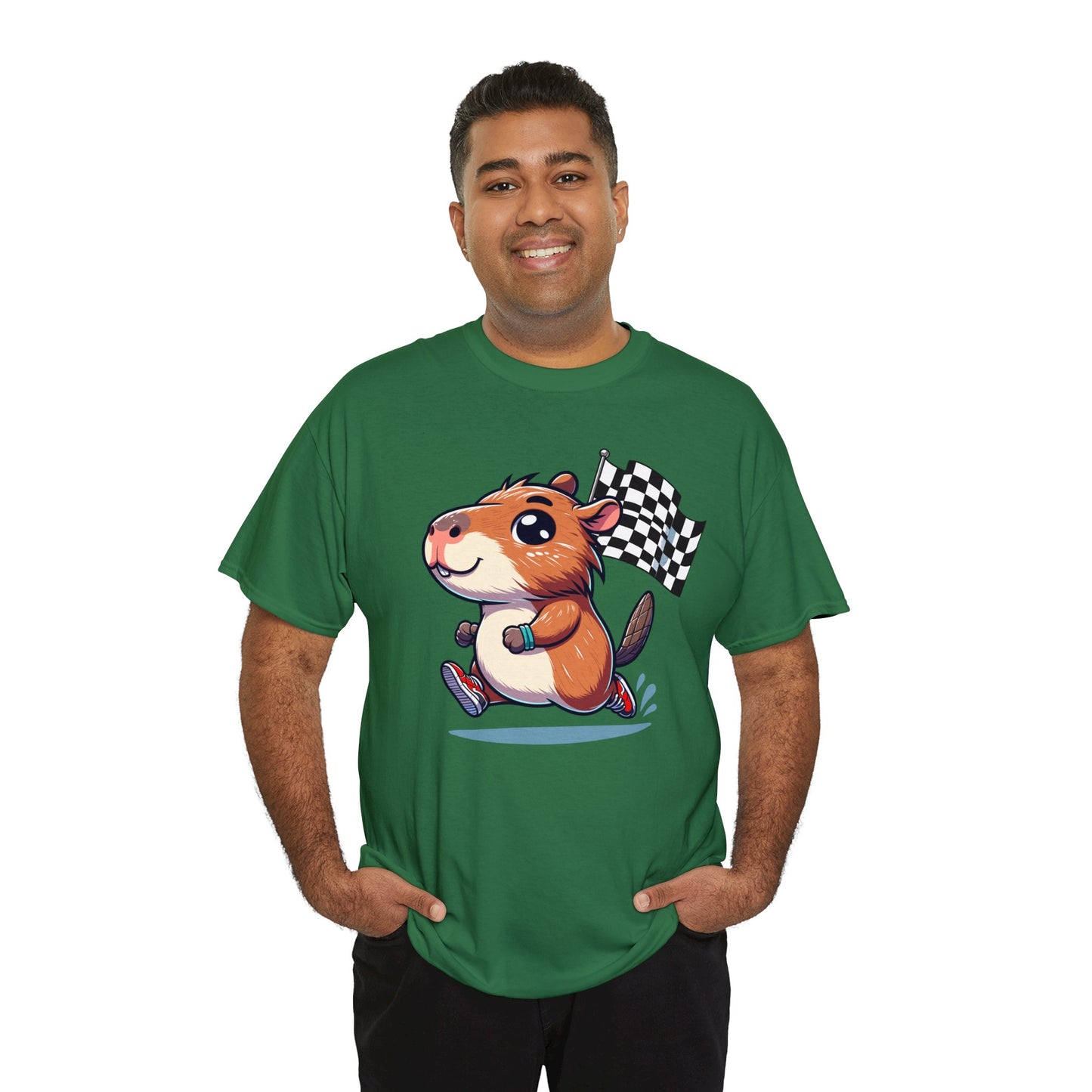 Capybara Never Did Come in Last Heavy Cotton Tee