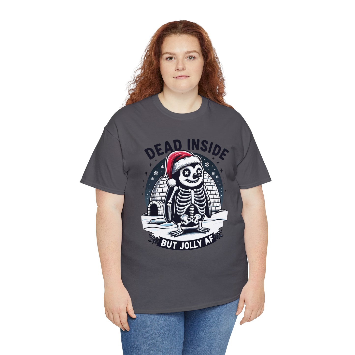 Jolly AF Penguin Unisex Heavy Cotton Tee