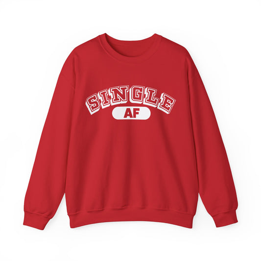 Single AF Valentines Crewneck Sweatshirt