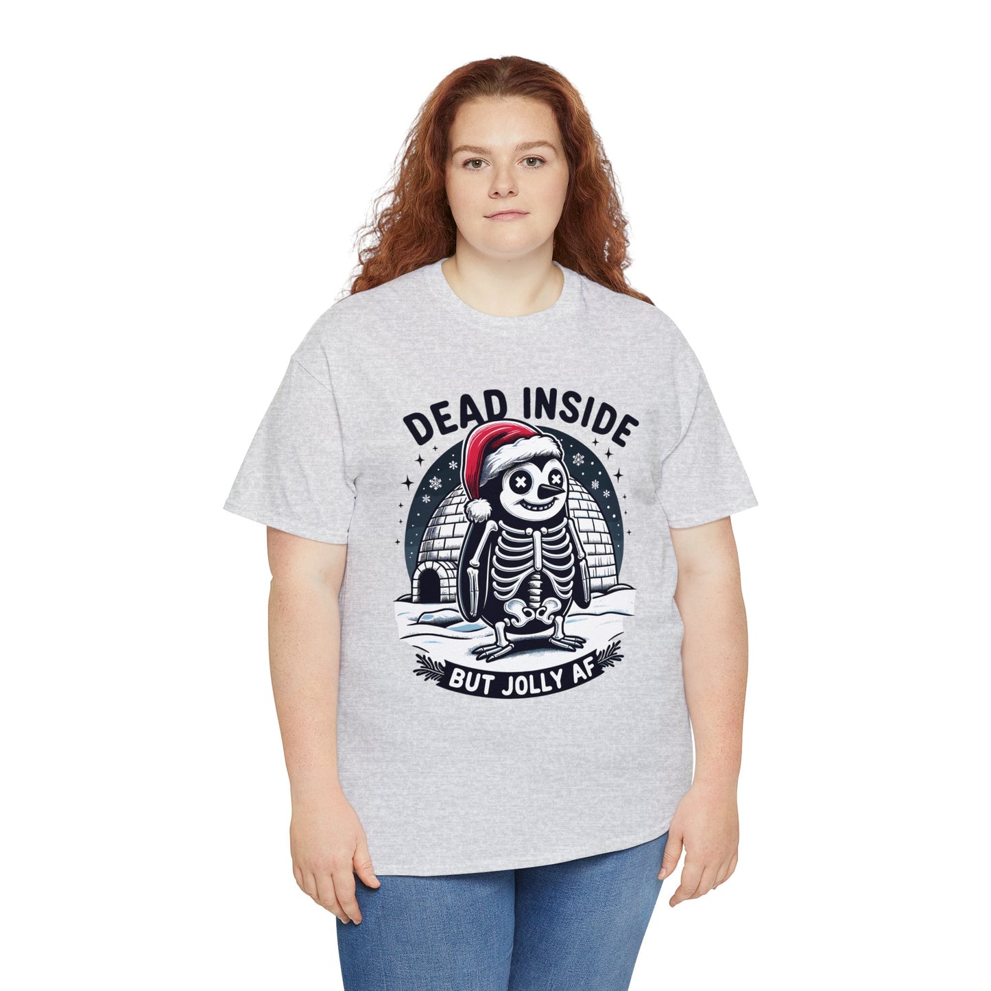 Jolly AF Penguin Unisex Heavy Cotton Tee