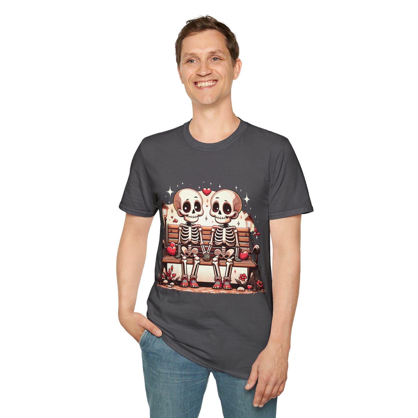 Skeletons in Love Softstyle T-Shirt