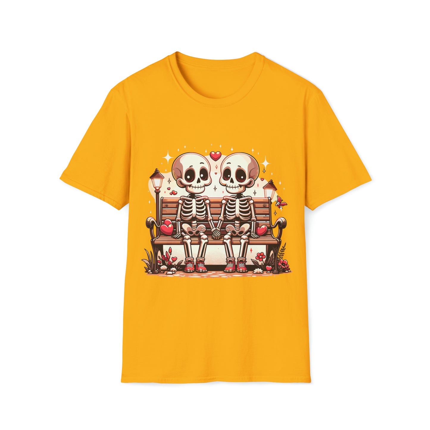 Skeletons in Love Softstyle T-Shirt