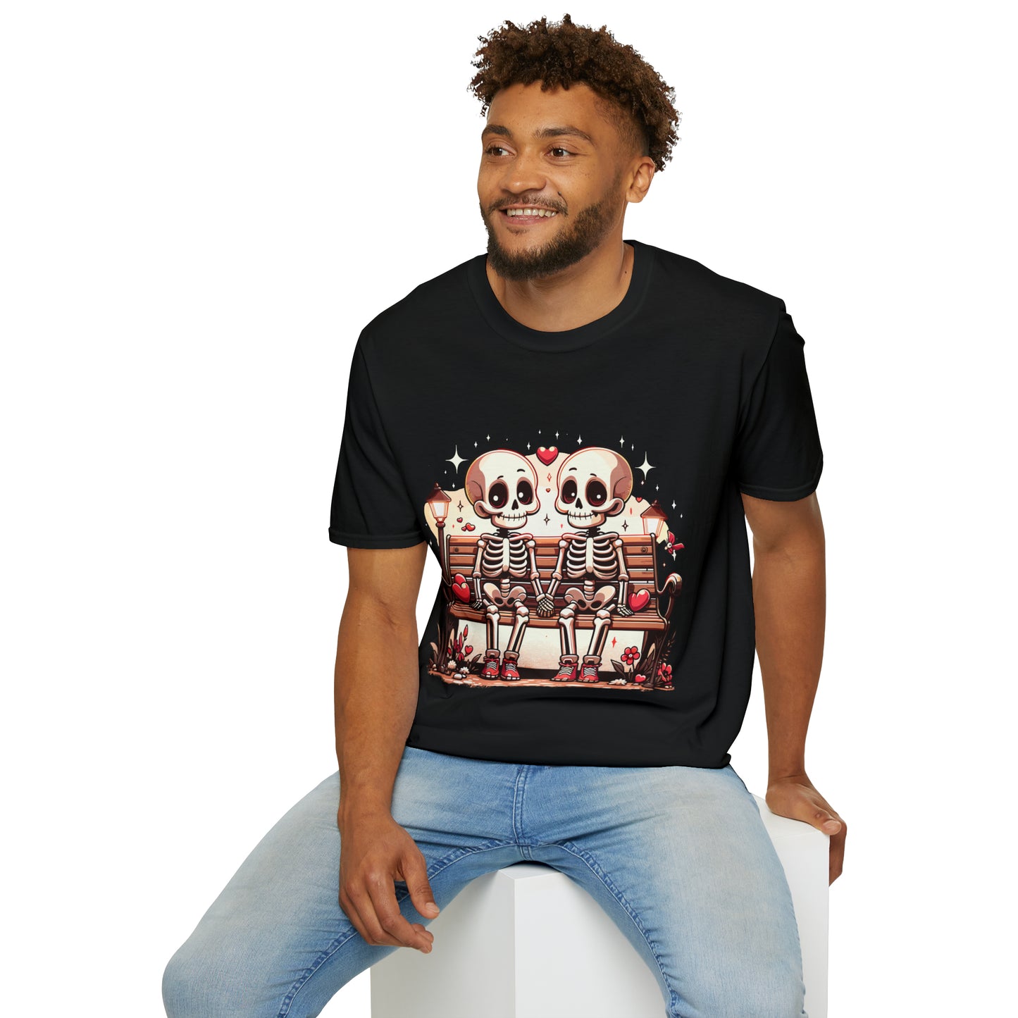 Skeletons in Love Softstyle T-Shirt