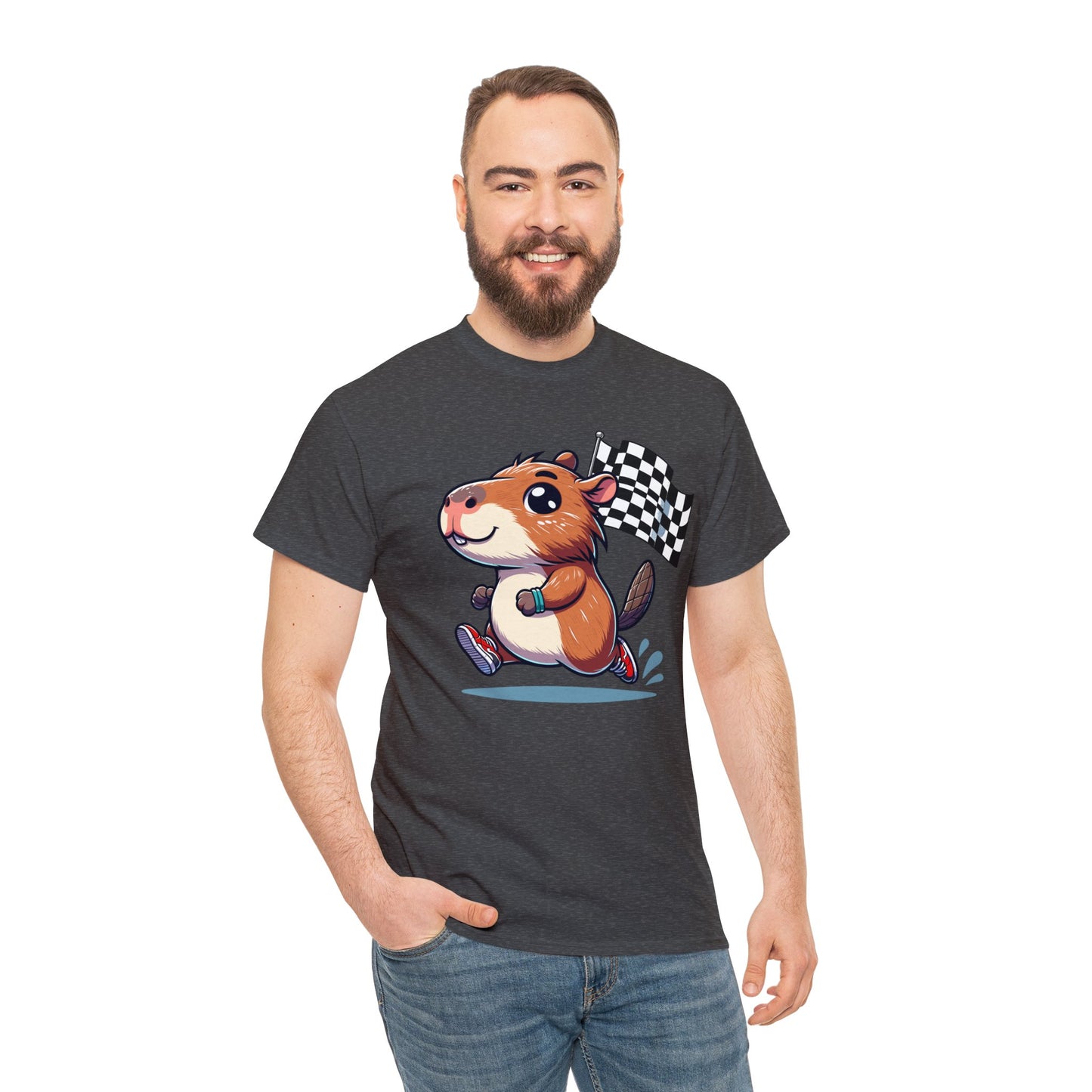 Capybara Never Did Come in Last Heavy Cotton Tee