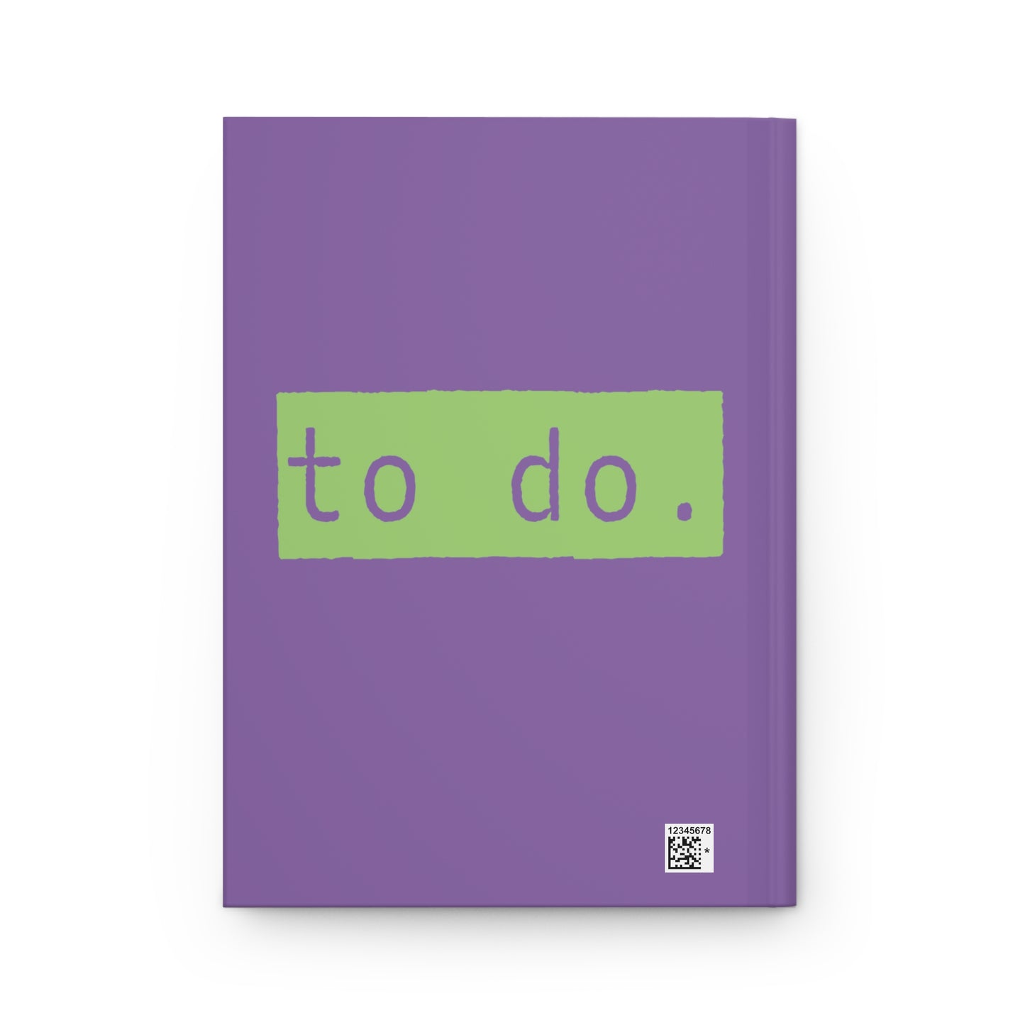 To Do List Purple Green Matte Hardcover Journal , Blank Book for Ideas and Planning, Lined Notebook Diary Log