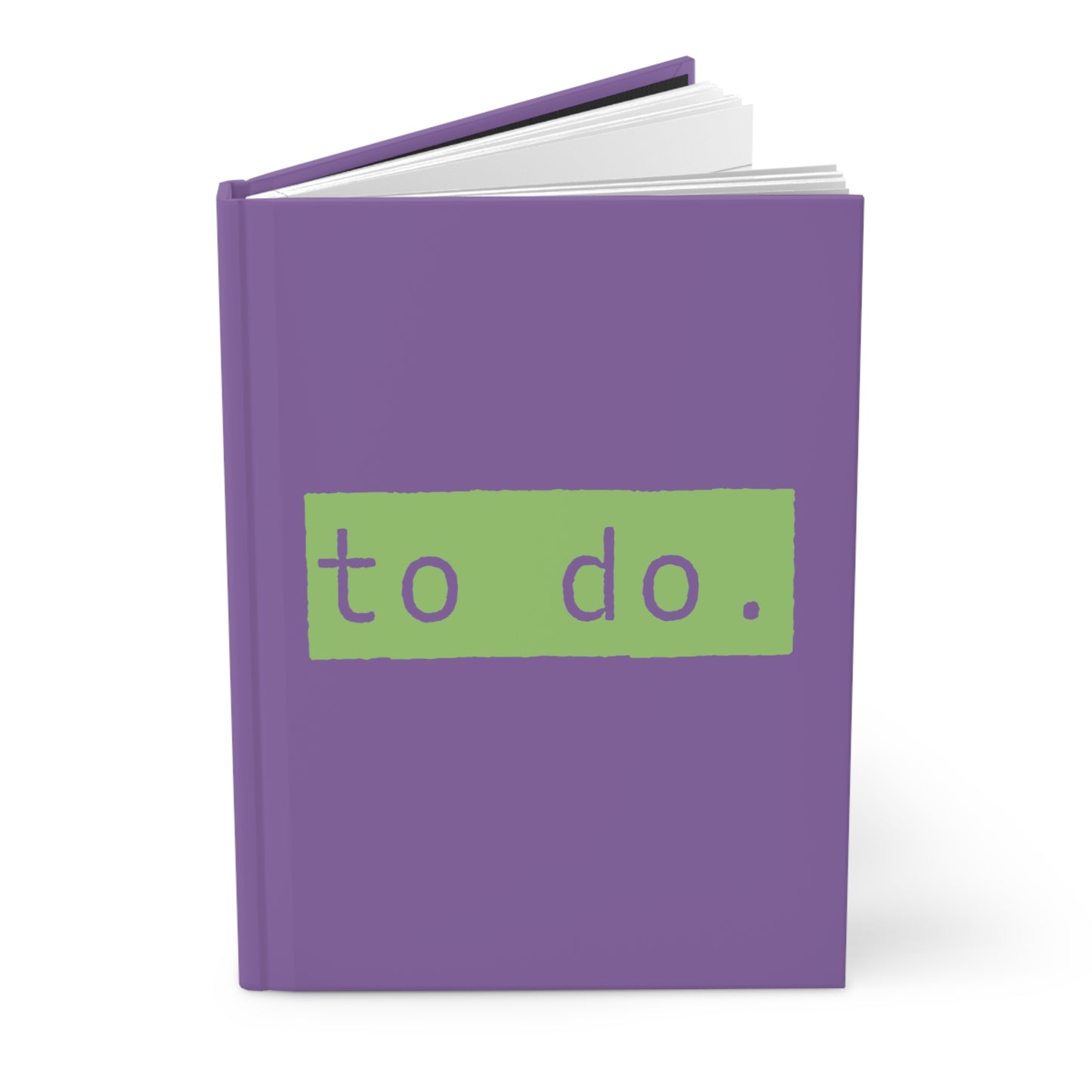 To Do List Purple Green Matte Hardcover Journal , Blank Book for Ideas and Planning, Lined Notebook Diary Log