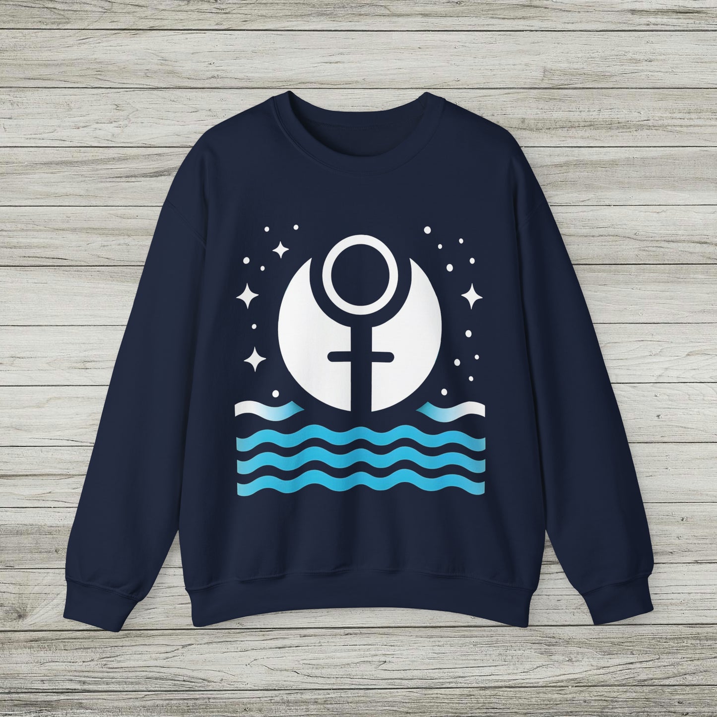 Pluto Into Aquarius Astrology Crewneck Sweatshirt Planet Transit Sweater Space Zodiac Constellations Night Sky