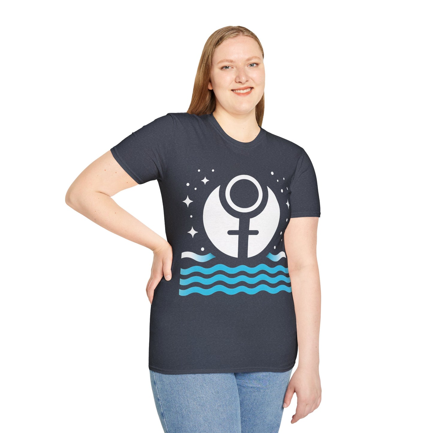 Pluto Into Aquarius Astrology T-Shirt Planet Transit Softstyle Tee Space Zodiac Constellations Night Sky