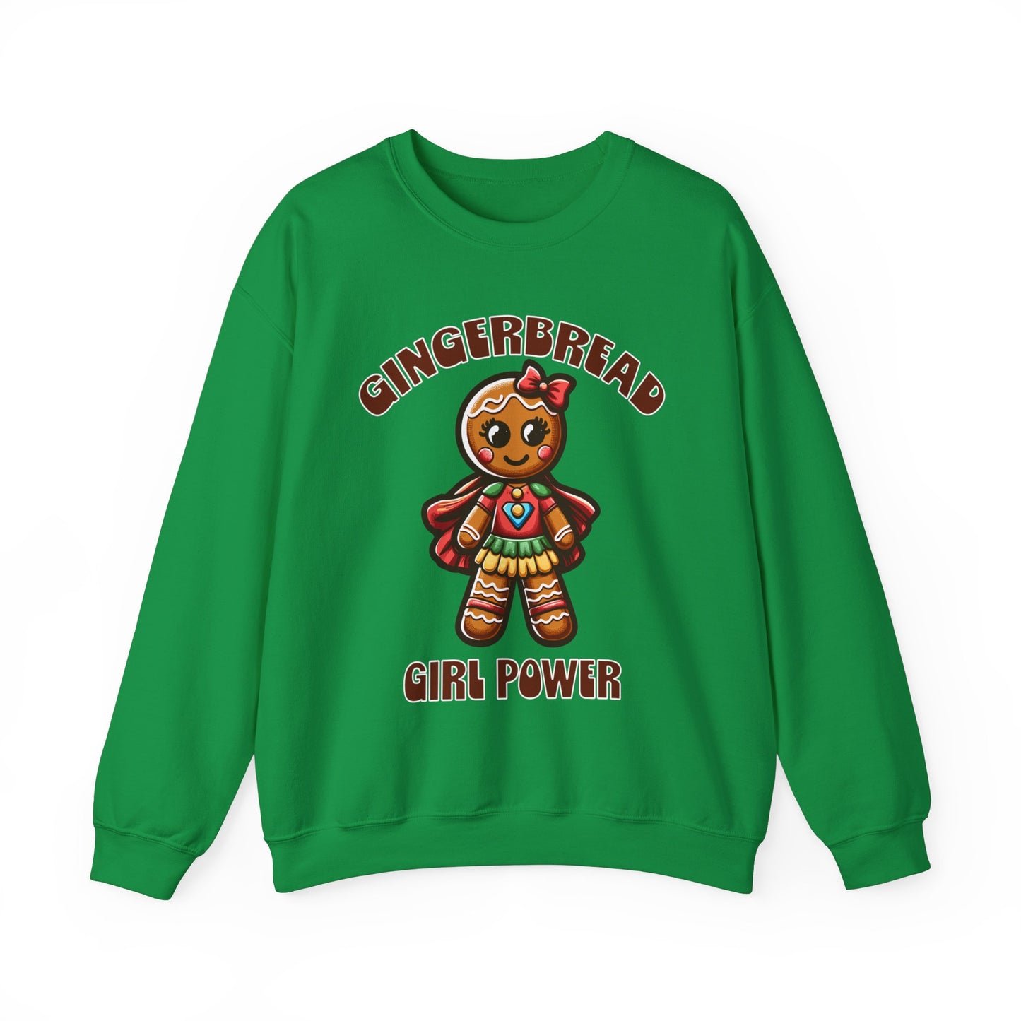 Gingerbread Girl Power Crewneck Sweatshirt