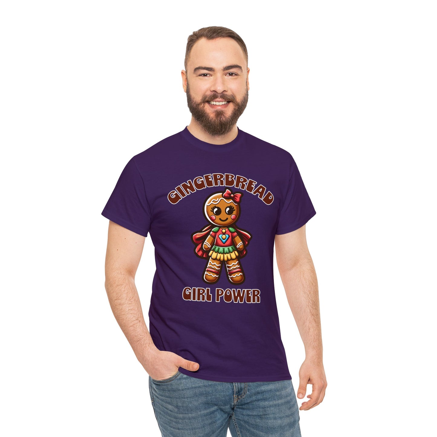 Gingerbread Girl Power Cotton T-Shirt