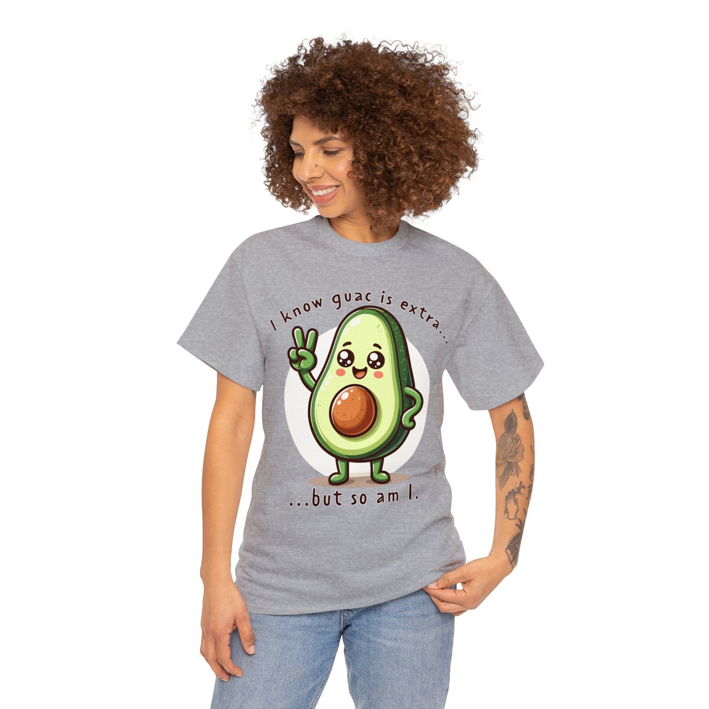 Guac Is Extra Unisex Heavy Cotton Tee