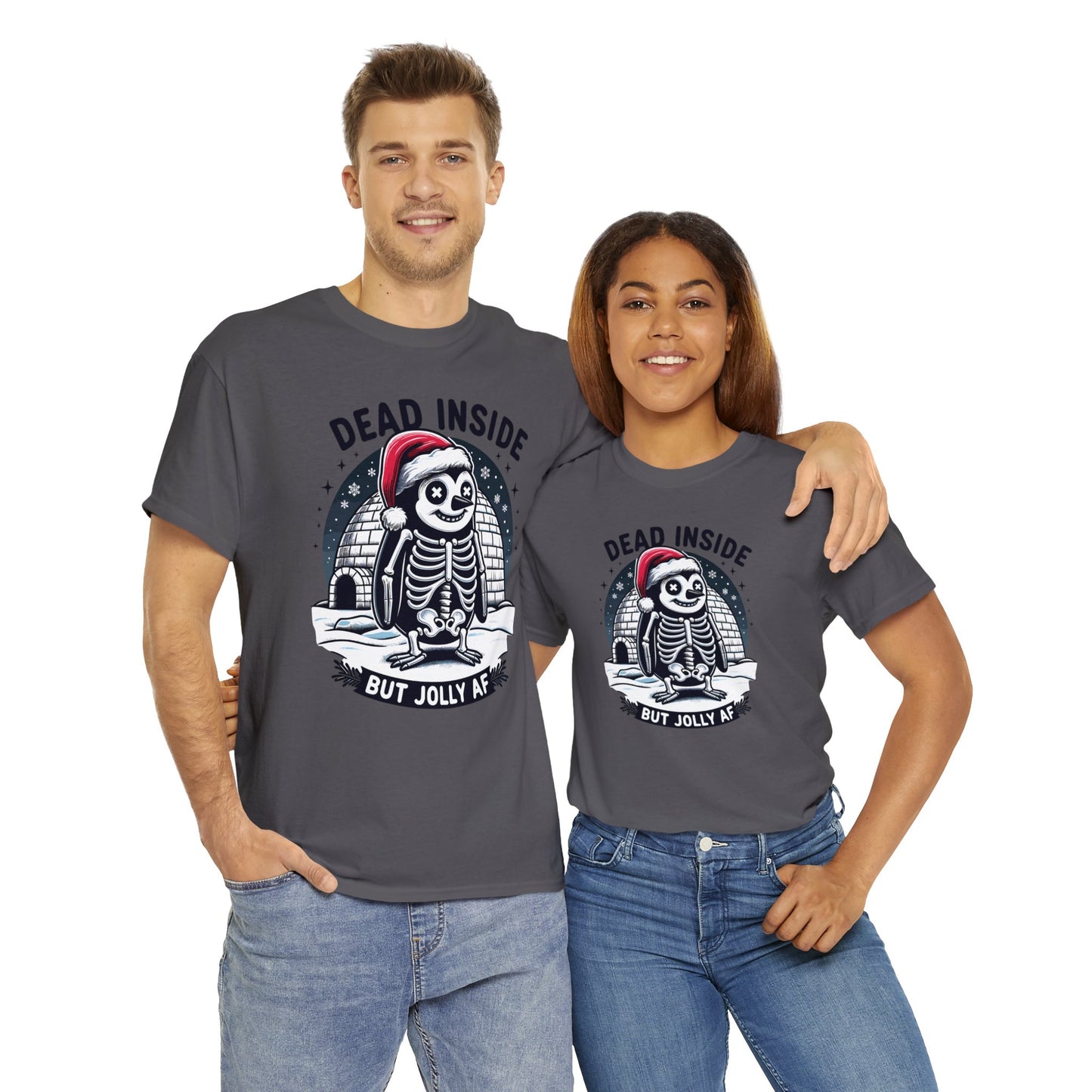 Jolly AF Penguin Unisex Heavy Cotton Tee