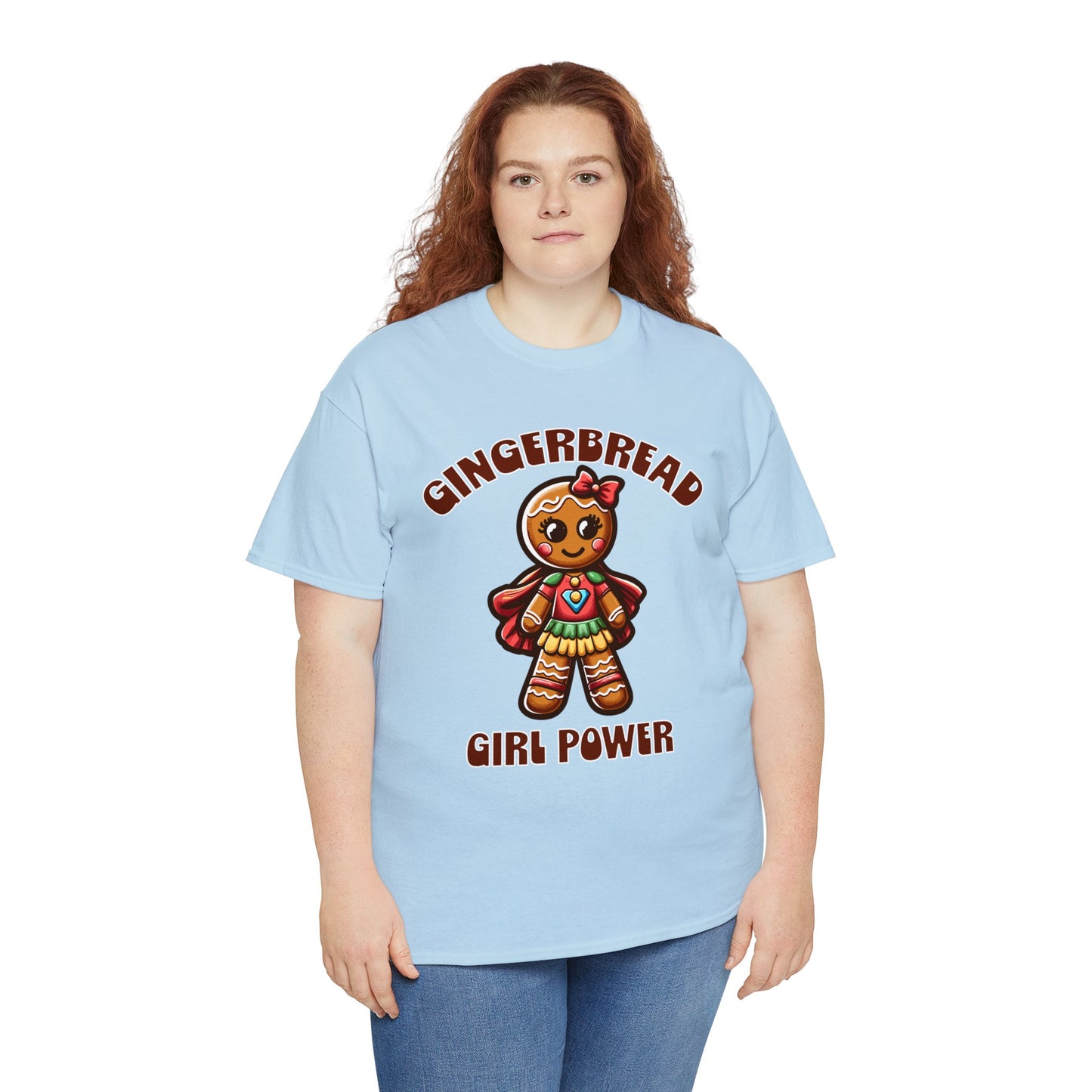 Gingerbread Girl Power Cotton T-Shirt