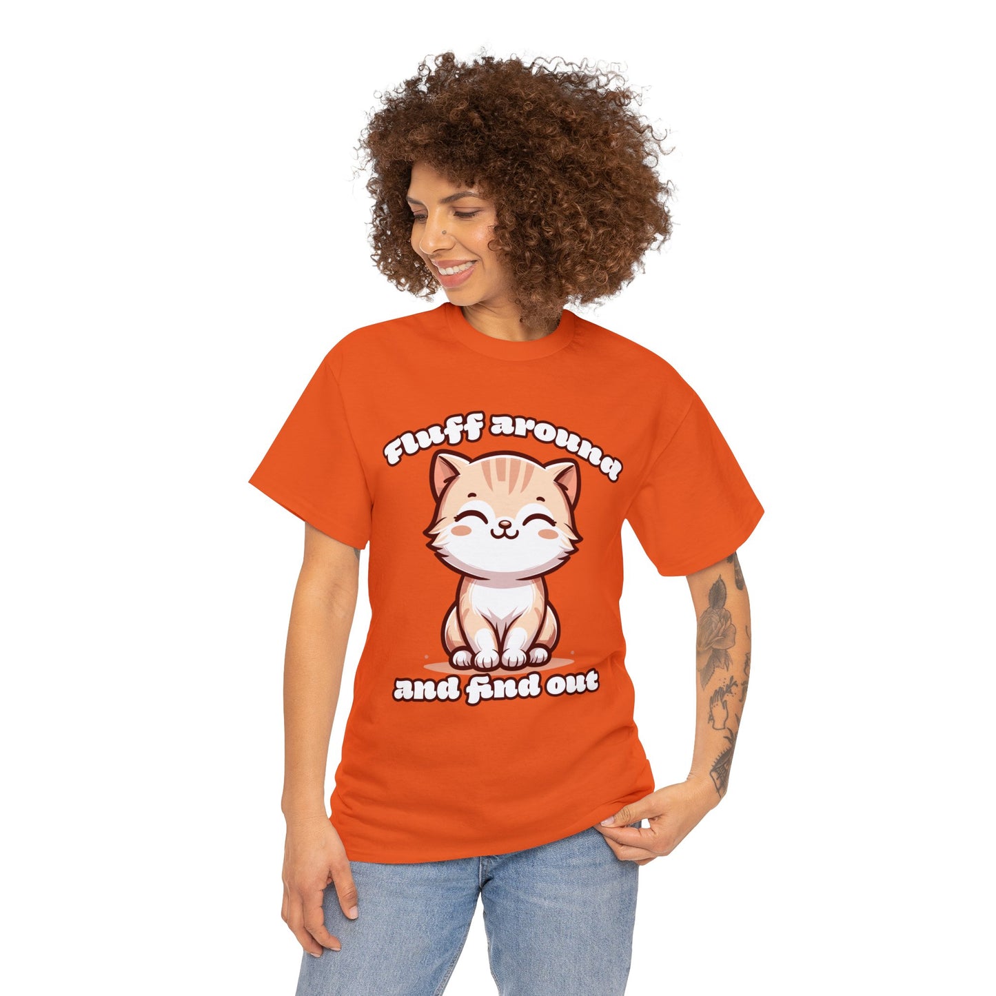 Fluff Around Unisex Heavy Cotton Tee