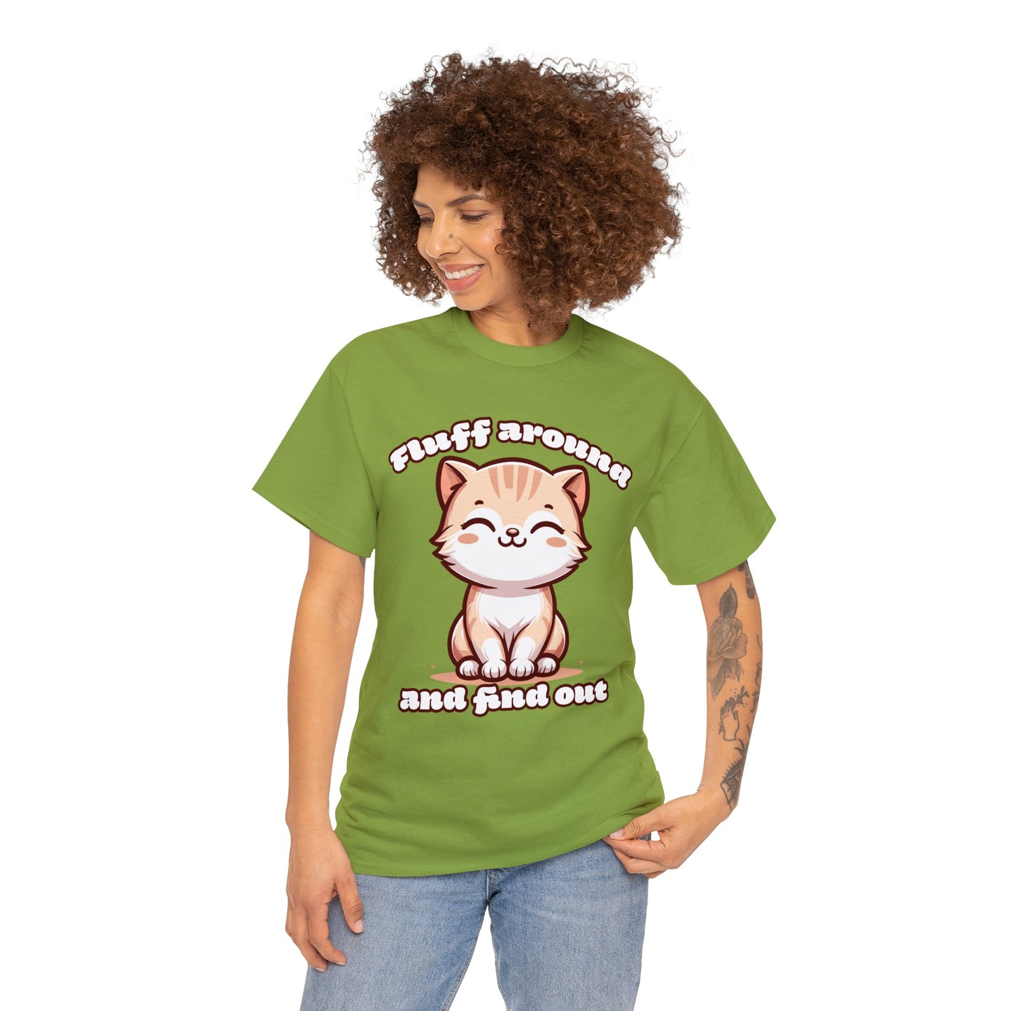 Fluff Around Unisex Heavy Cotton Tee