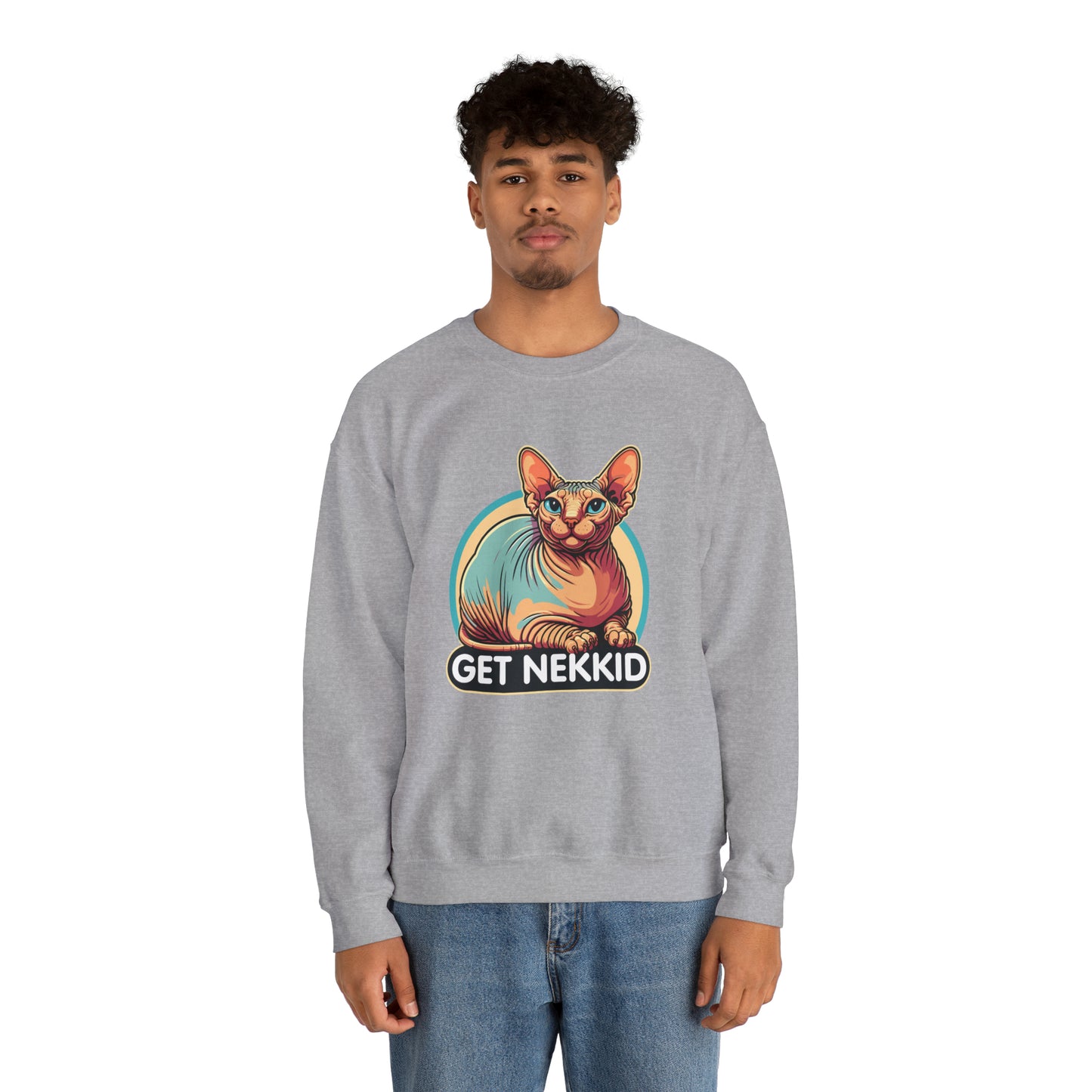 Get Nekkid Sphynx Crewneck Sweatshirt