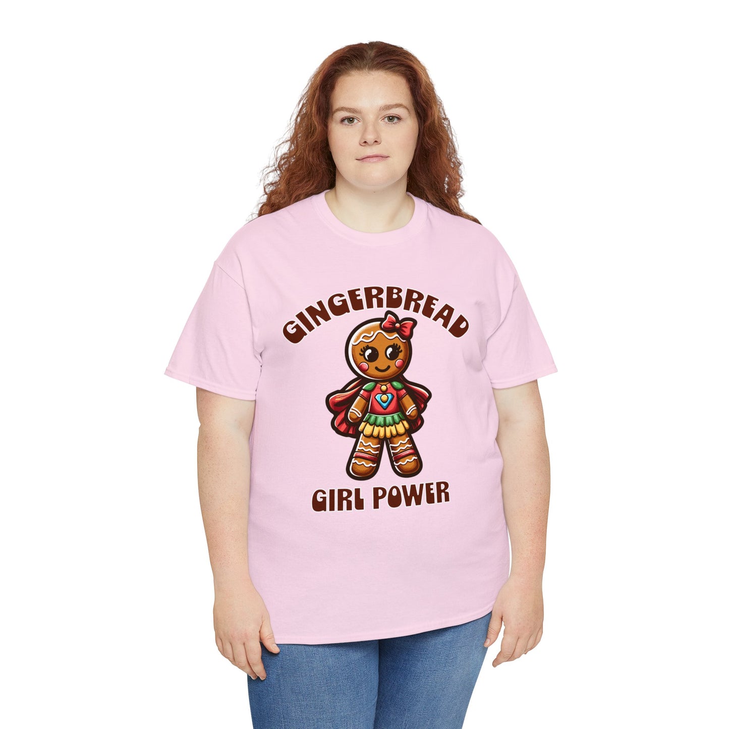 Gingerbread Girl Power Cotton T-Shirt