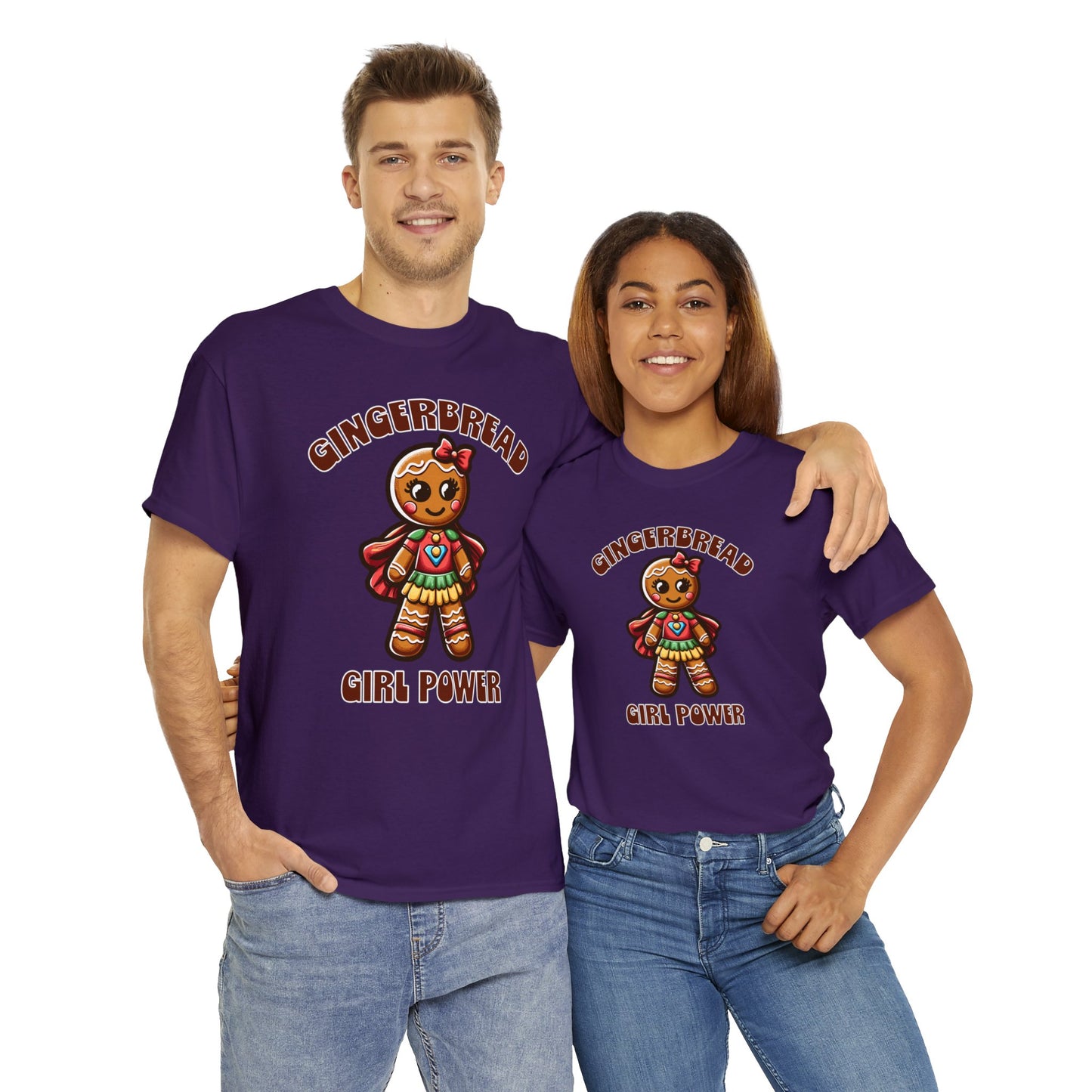 Gingerbread Girl Power Cotton T-Shirt