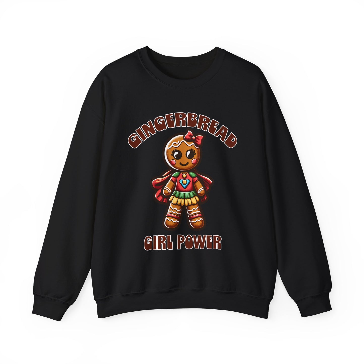 Gingerbread Girl Power Crewneck Sweatshirt