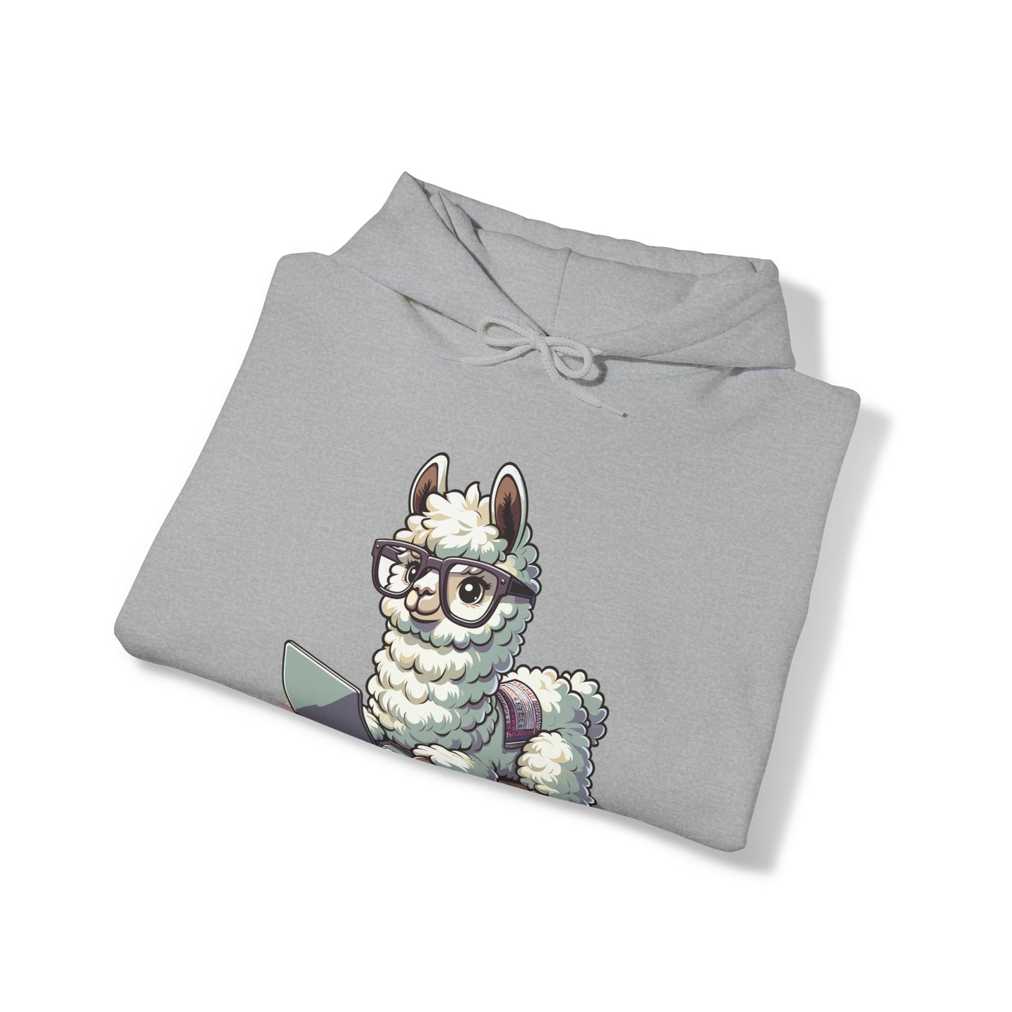 Laptop Llama Hooded Sweatshirt